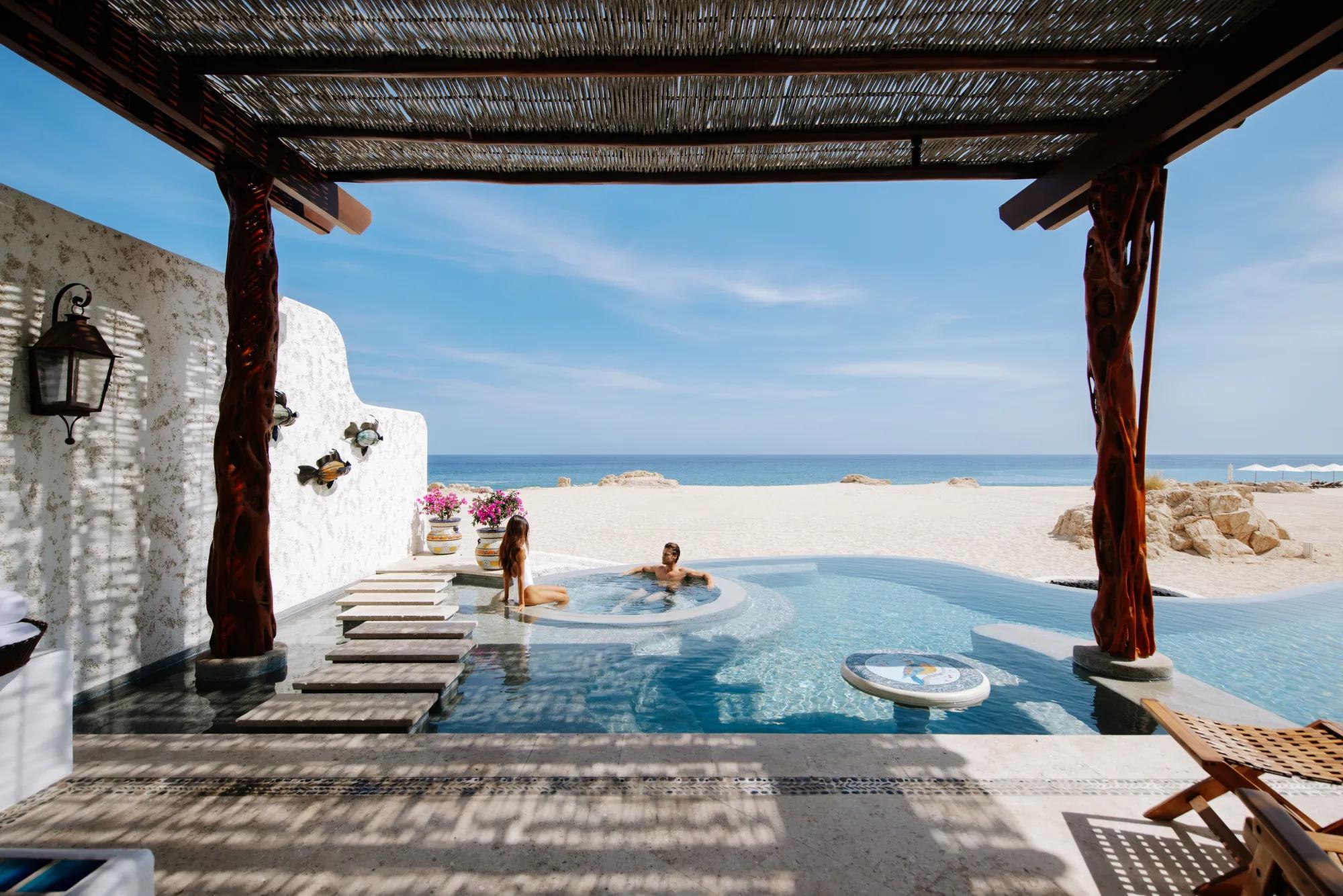 Beachfront signature villa with infinity pool