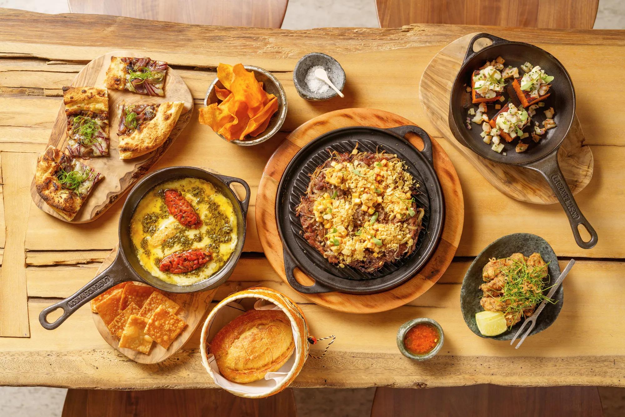 An image of some food and beverages served at Taraz.
