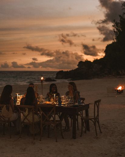 Dinner on the beach 