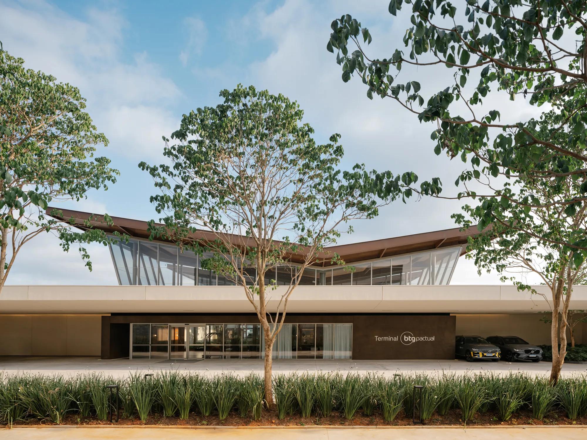 An image of artworks displayed in the elevator at Rosewood São Paulo Maternity