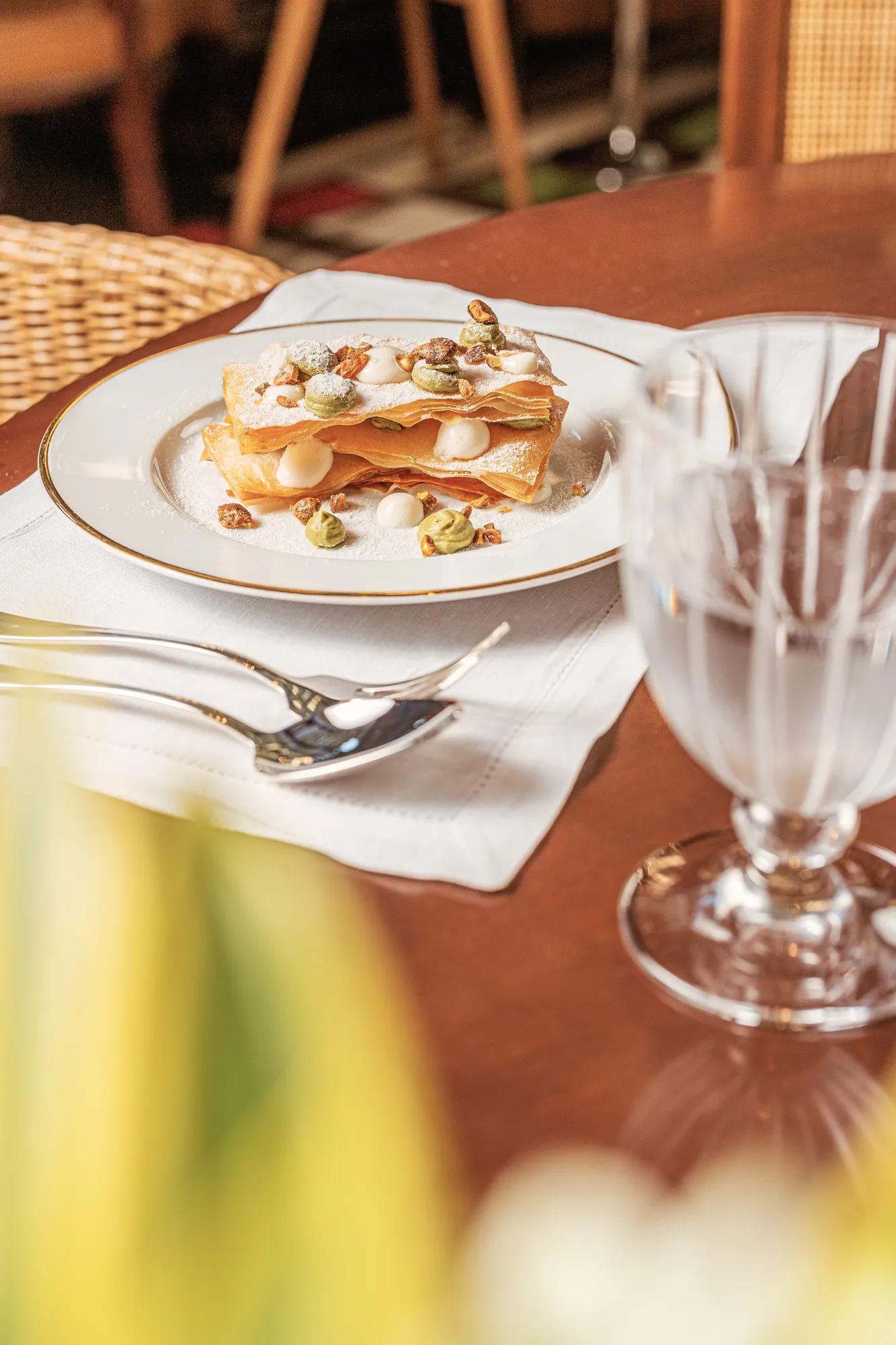 Kosher dessert at Le Jardin.