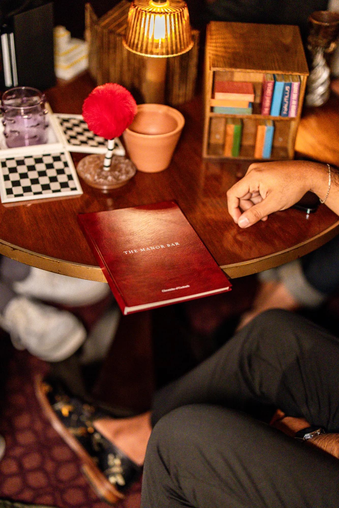 Manor Bar drink and menu