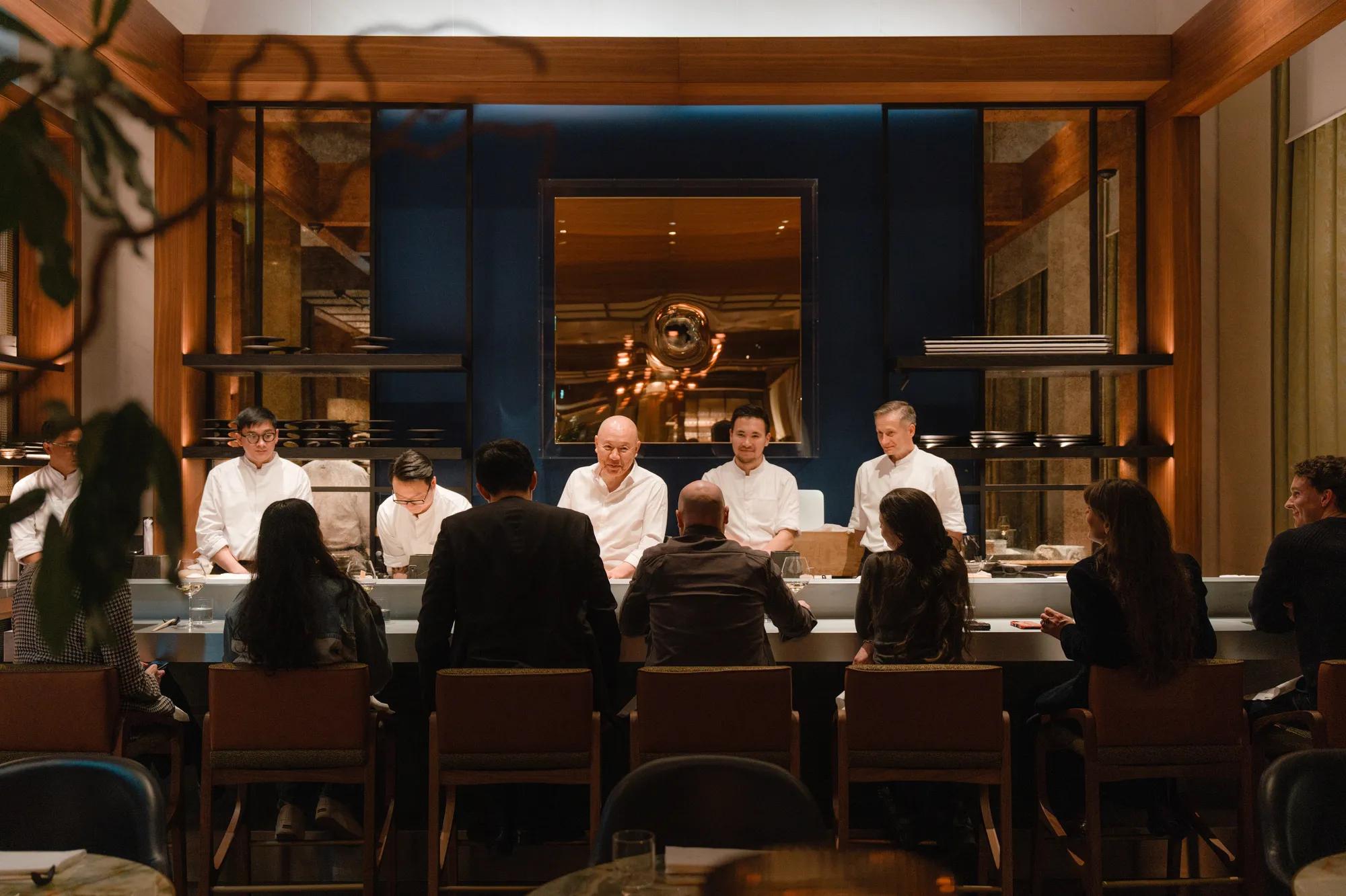 tobi masa at the chancery rosewood's omakase counter