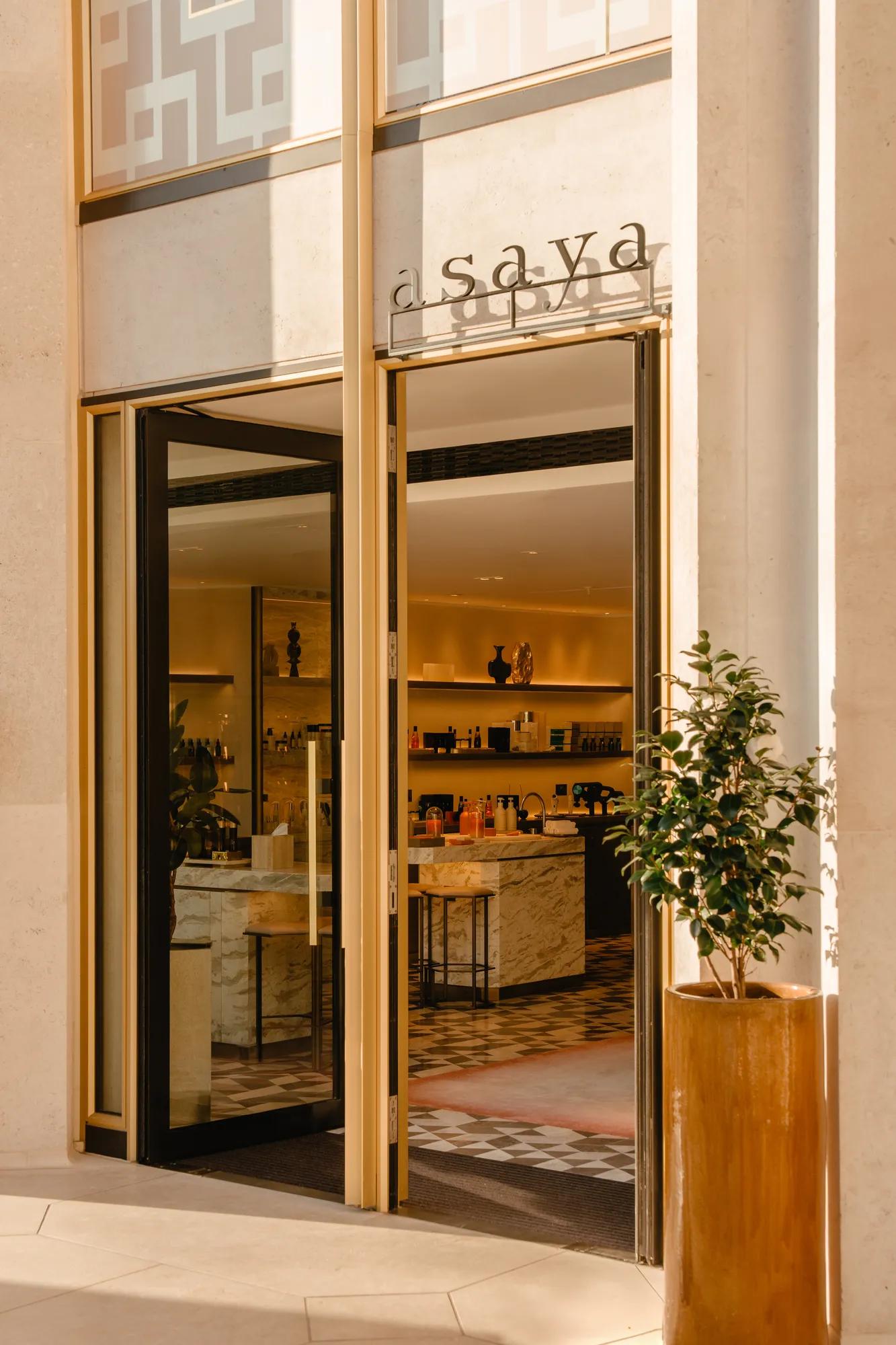 entrance of asaya boutique at the chancery rosewood