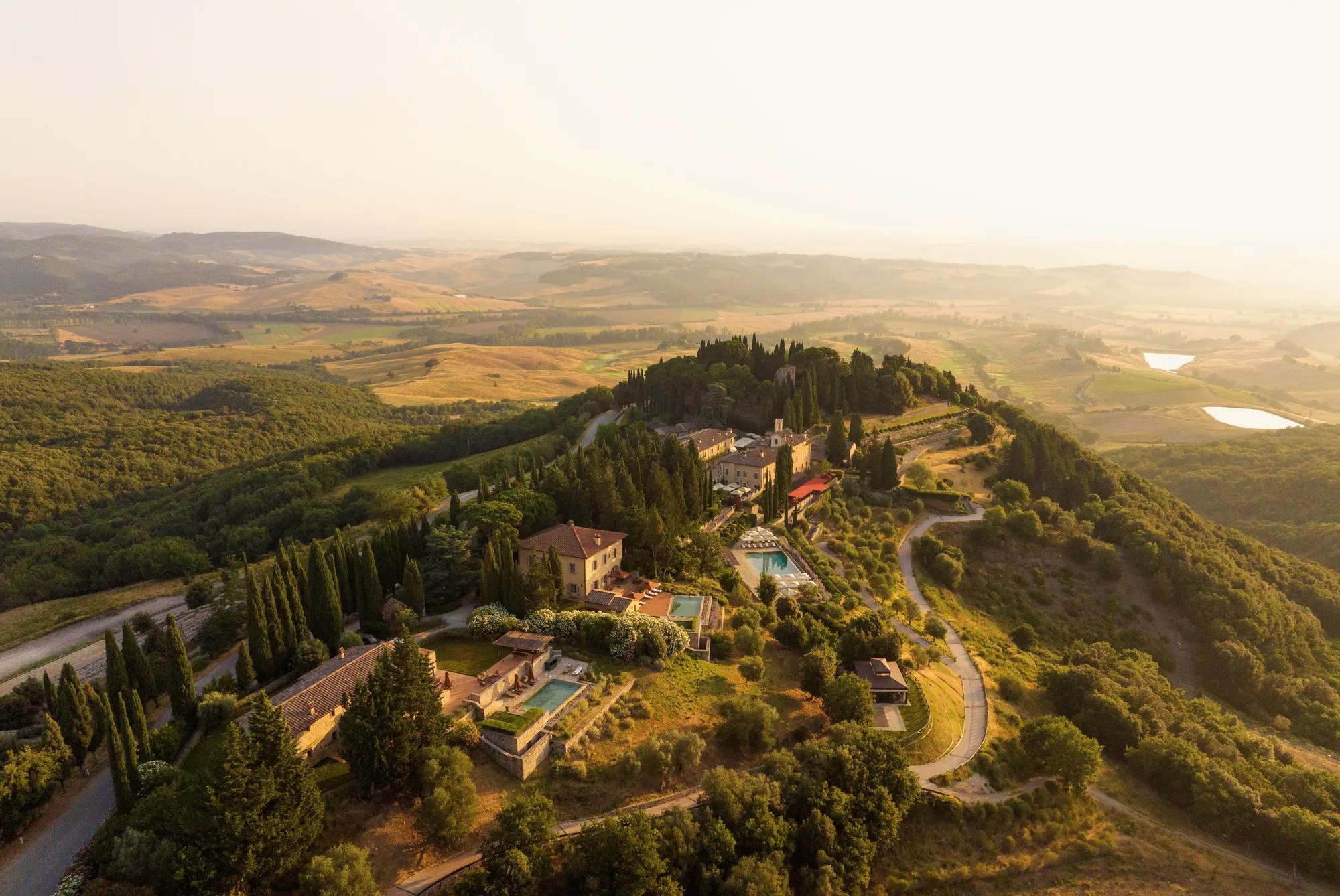 Castiglion del Bosco drone