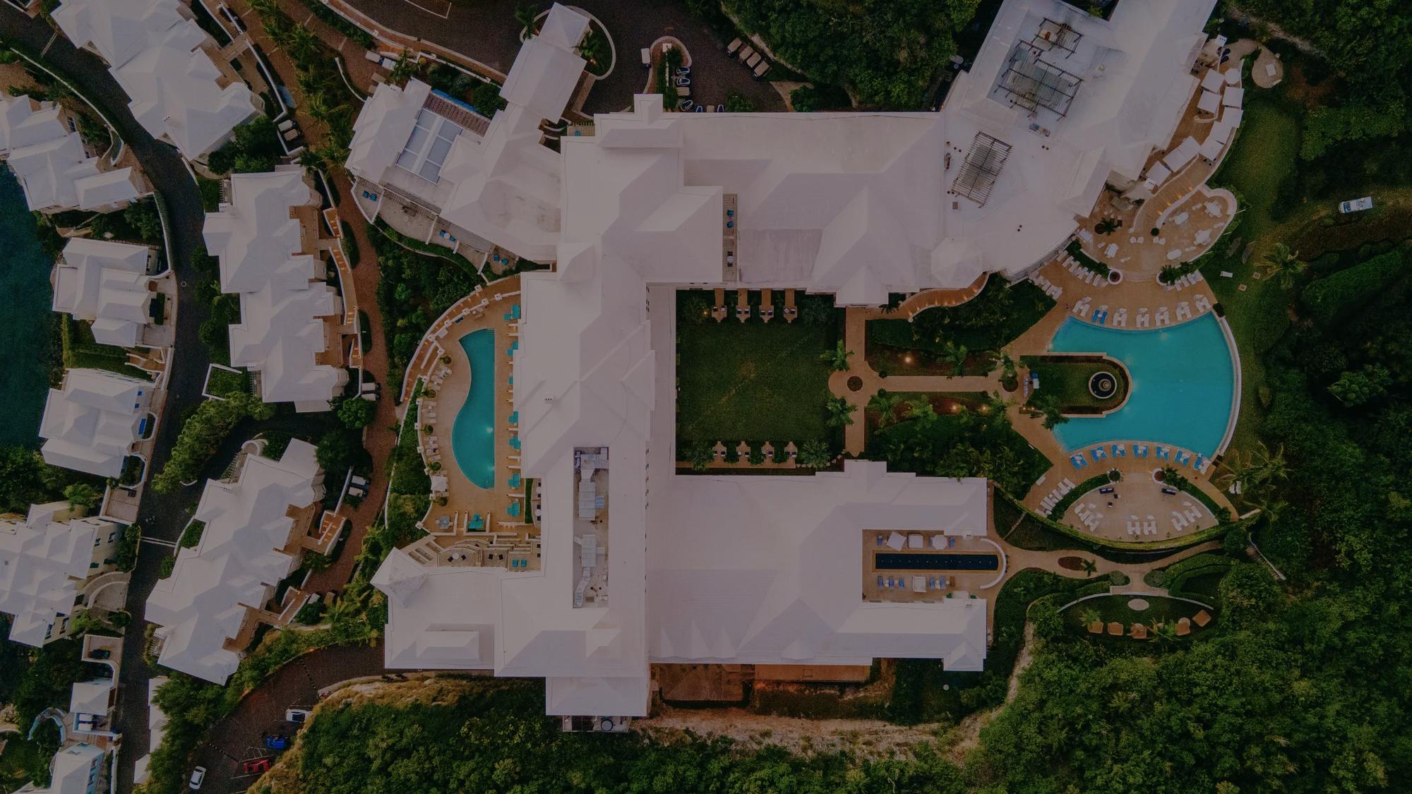 Aerial view of the Manor House