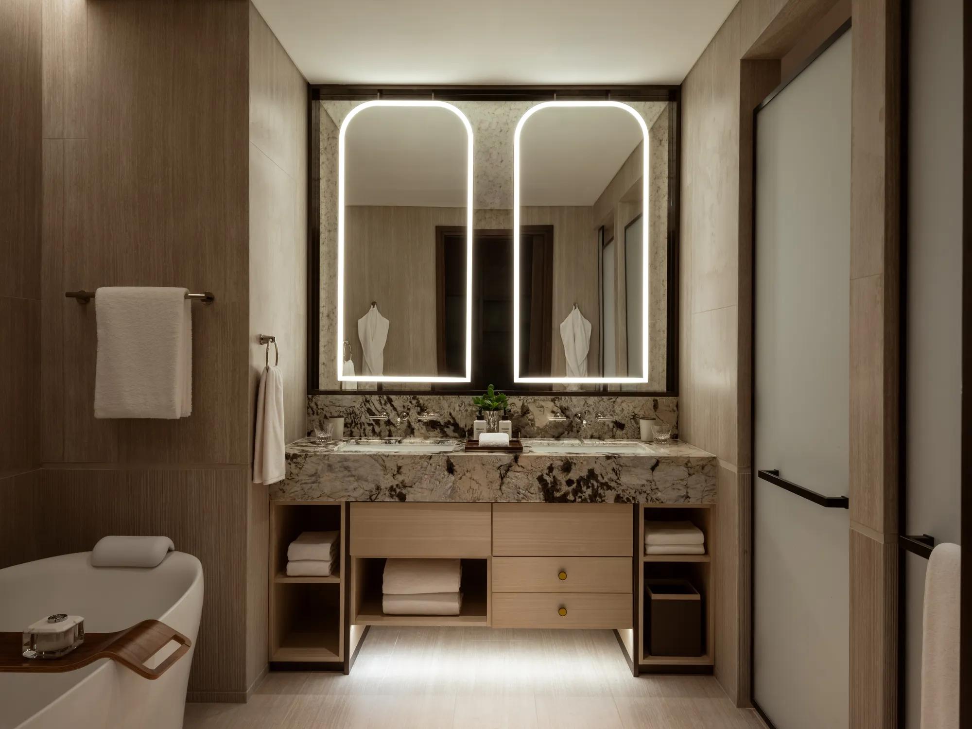Rosewood Doha_ Residence_1Bedroom_Bathroom