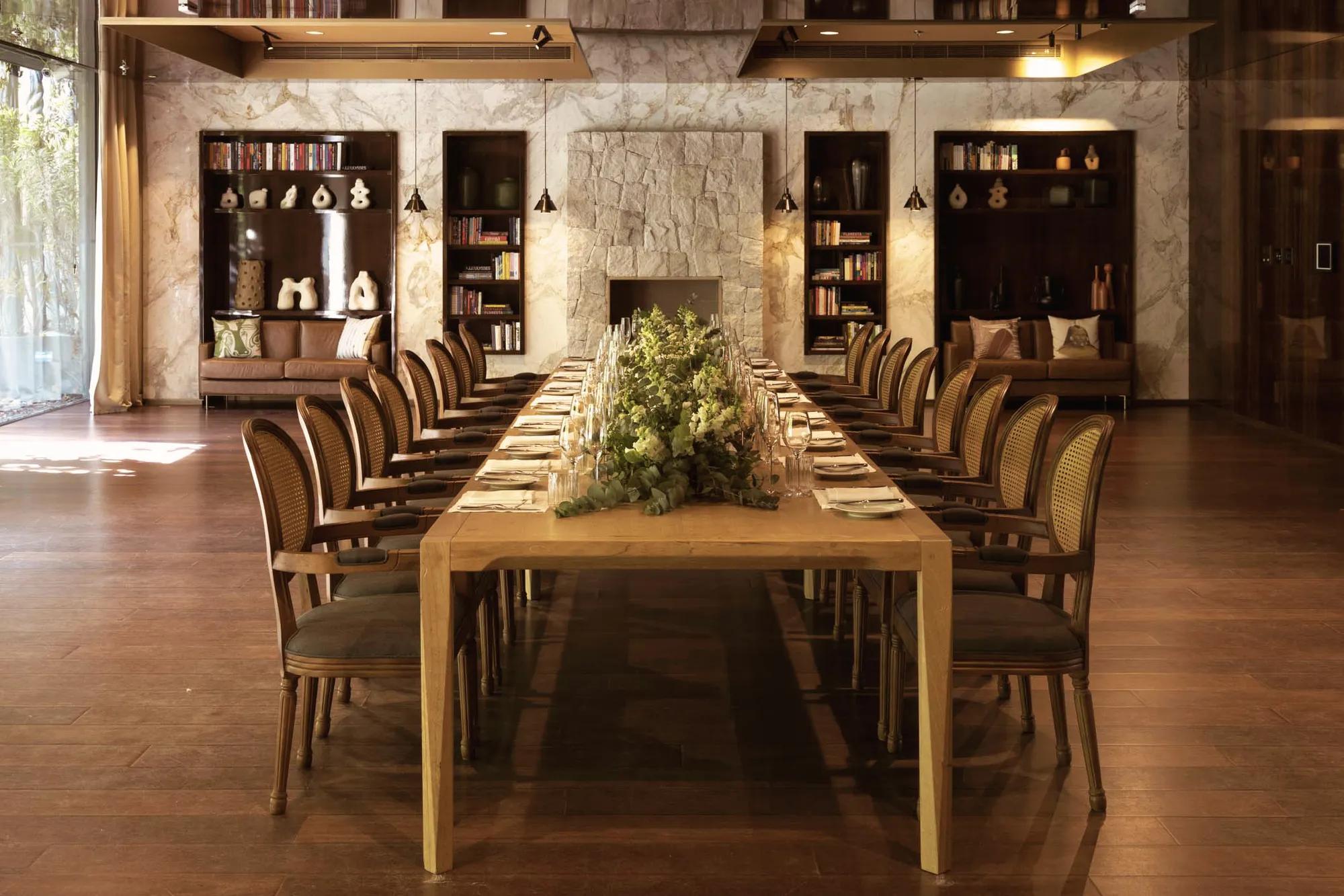 An image of Pavilion table setup at Rosewood São Paulo