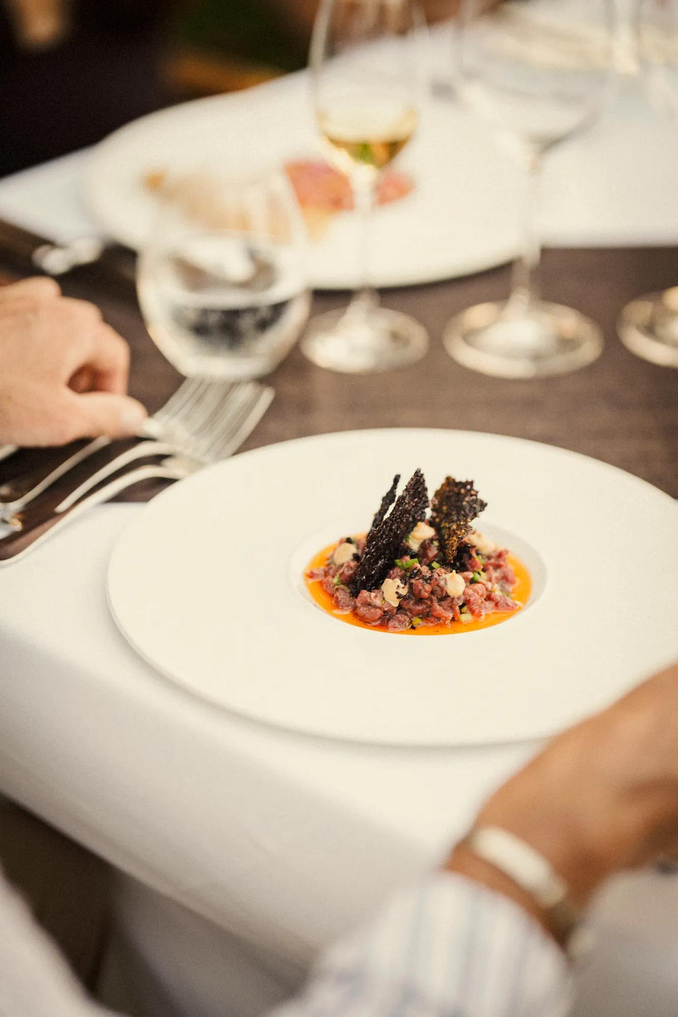 Close up of a dish for Chef's Table