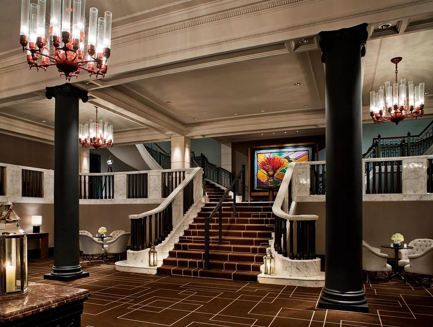 Weddings in Grand Ballroom Foyer at Rosewood London