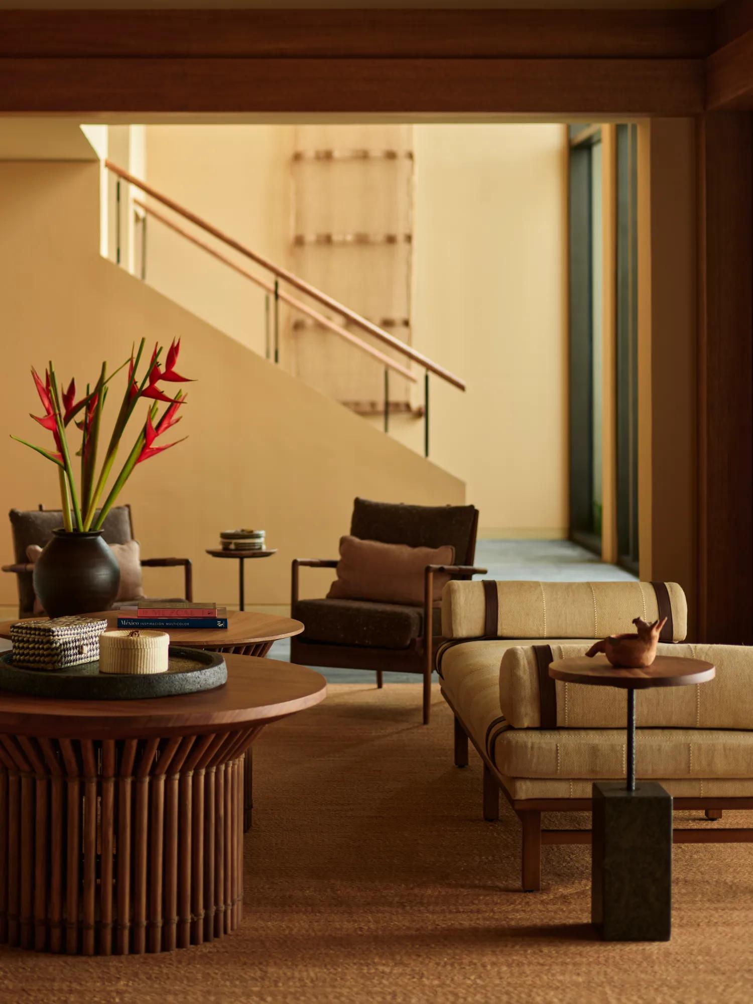 Panoramic Sunset Oceanfront Suite Living Area Interior