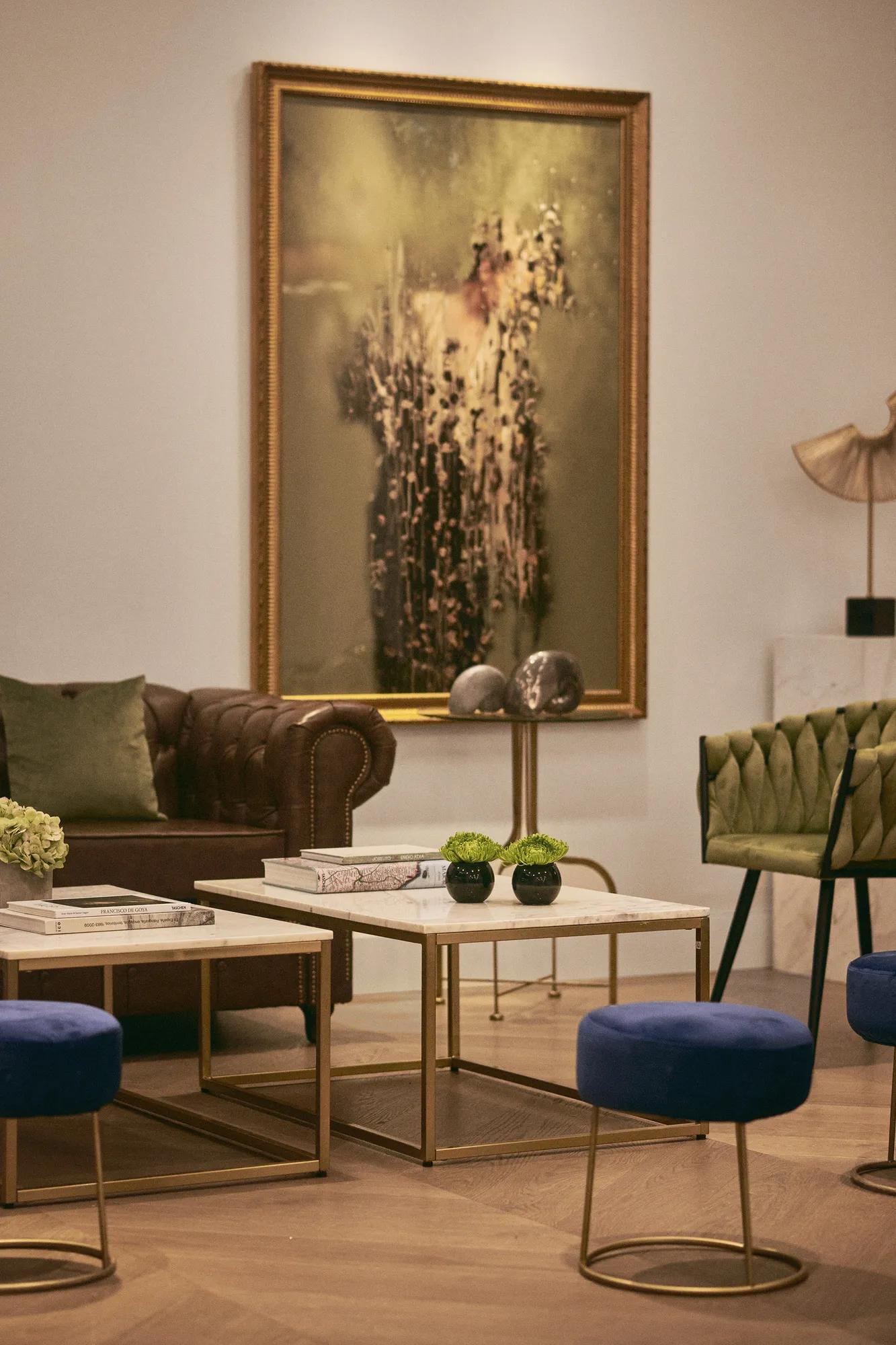 Corner of an elegant event salon at Rosewood Villa Magna in Madrid