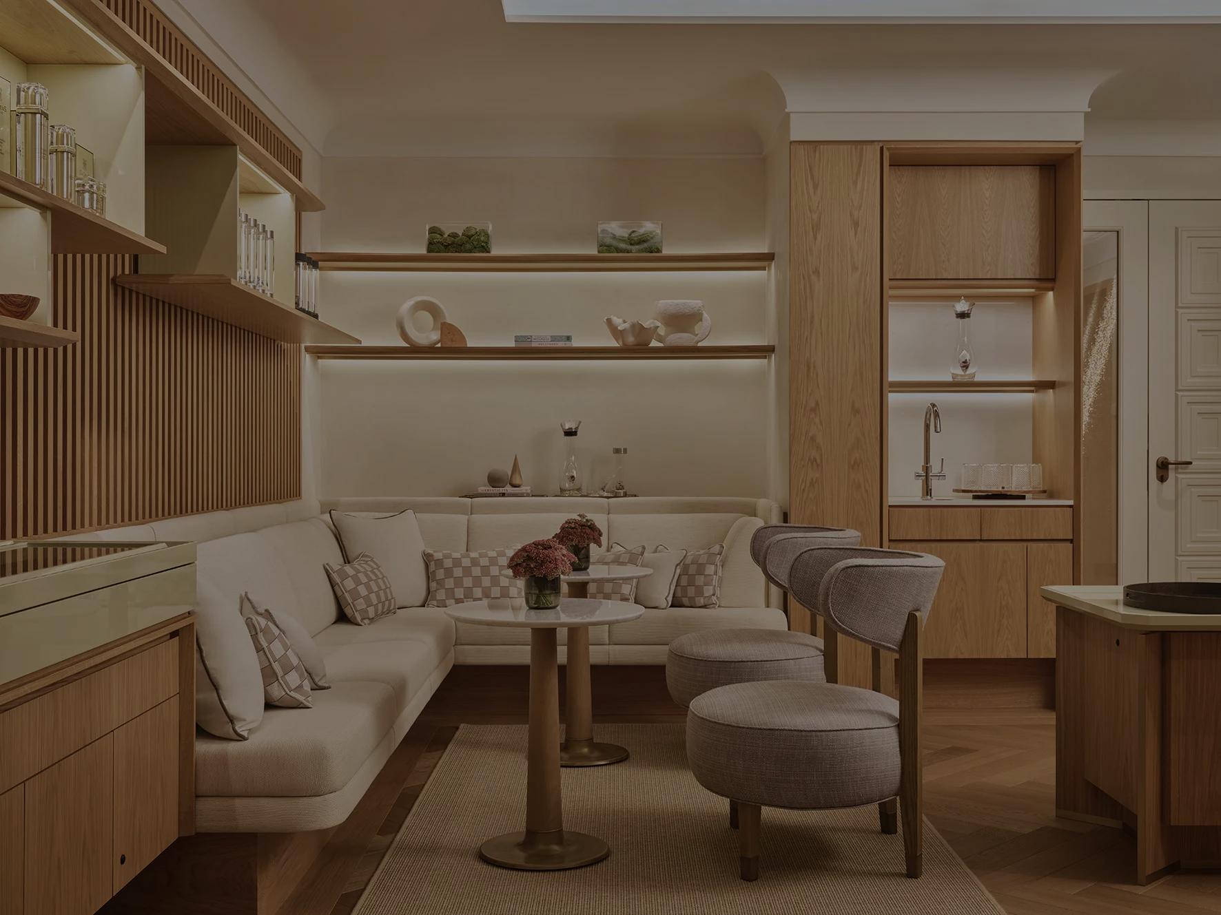 Asaya Spa Reception SeatingArea