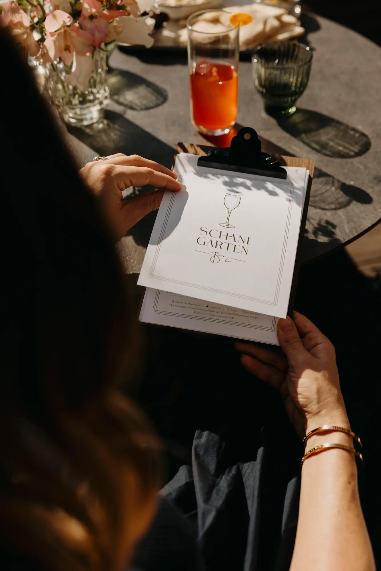 Schanigarten Terrace menu