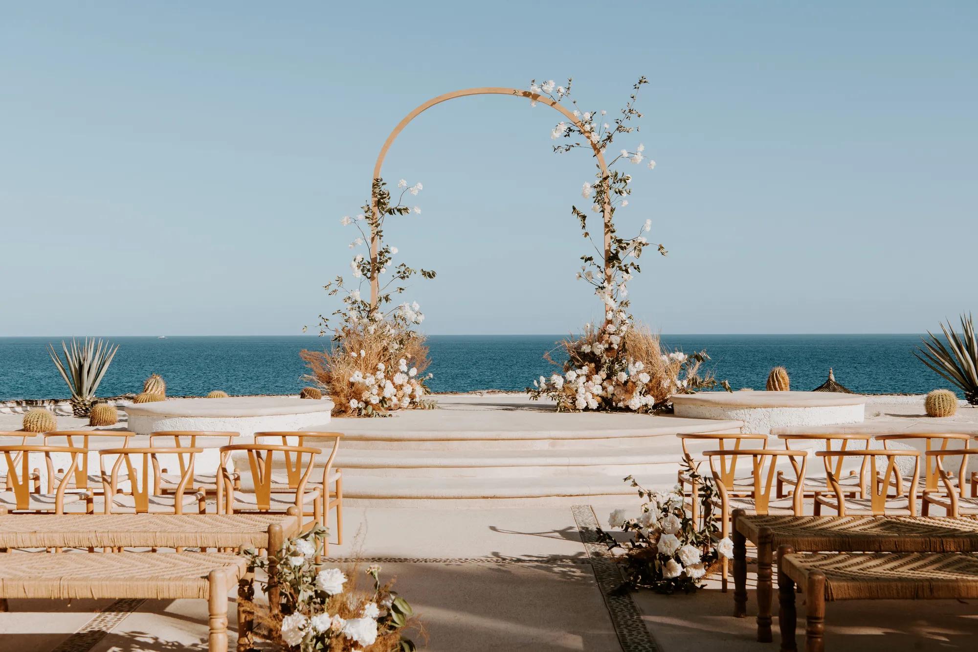 Ocean-front wedding