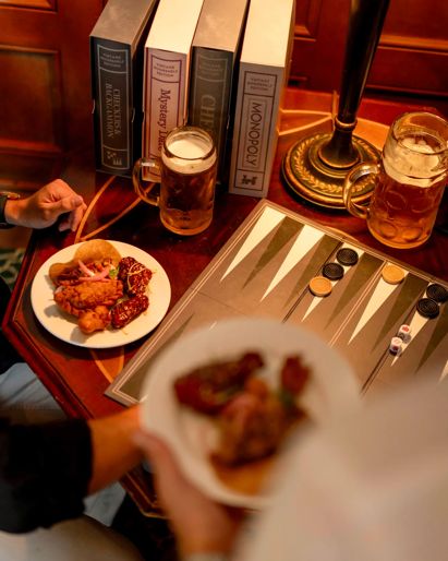 Games and food at Grille Room
