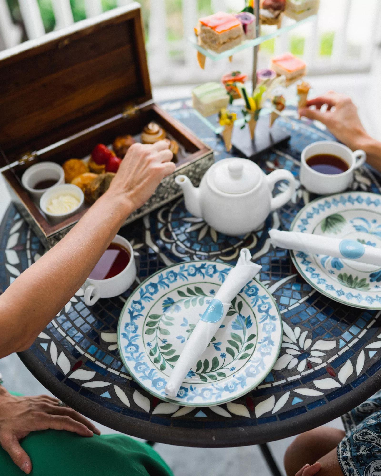 Afternoon tea in the Conservatory