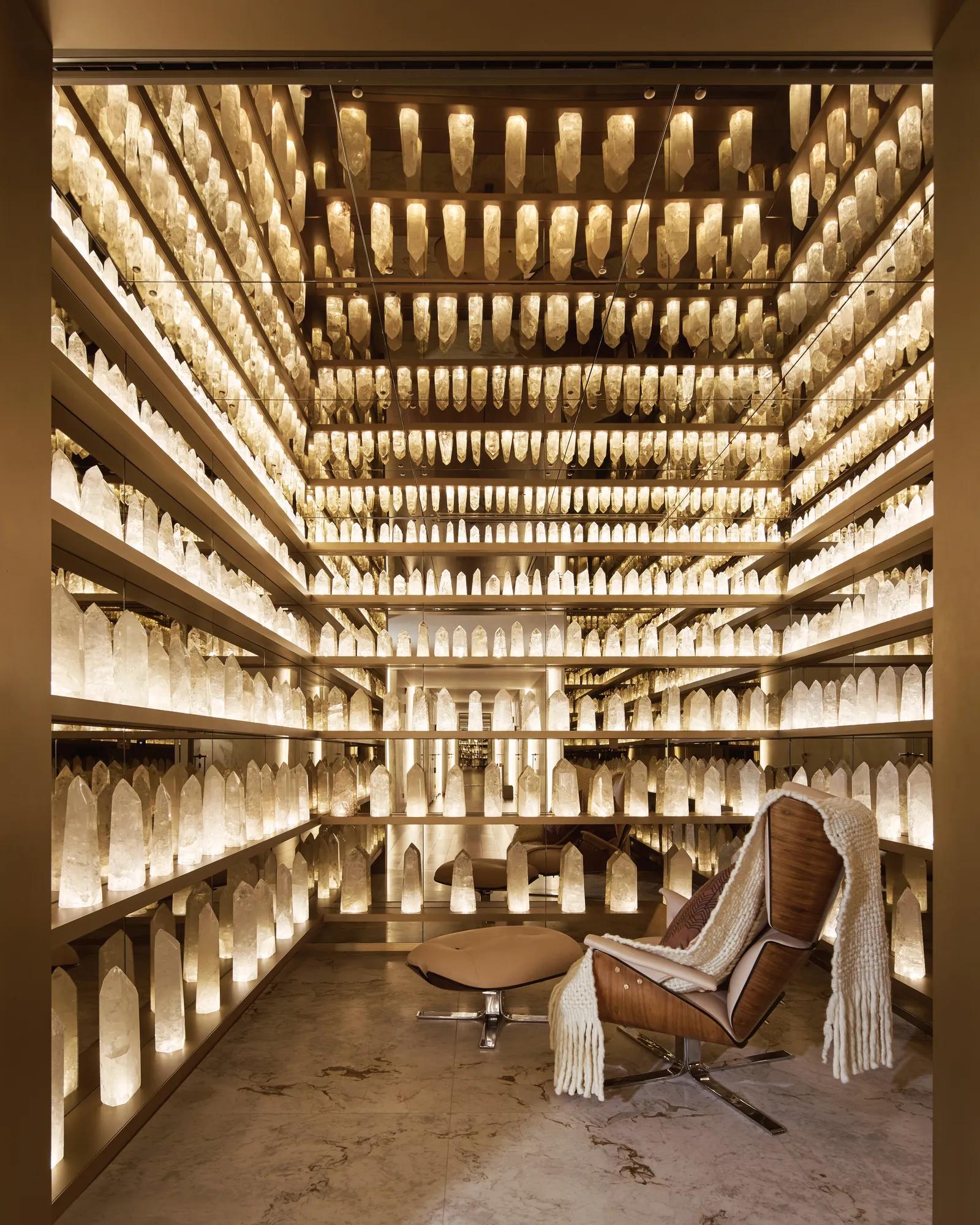 A picture of the Crystal Room at the Asaya Spa