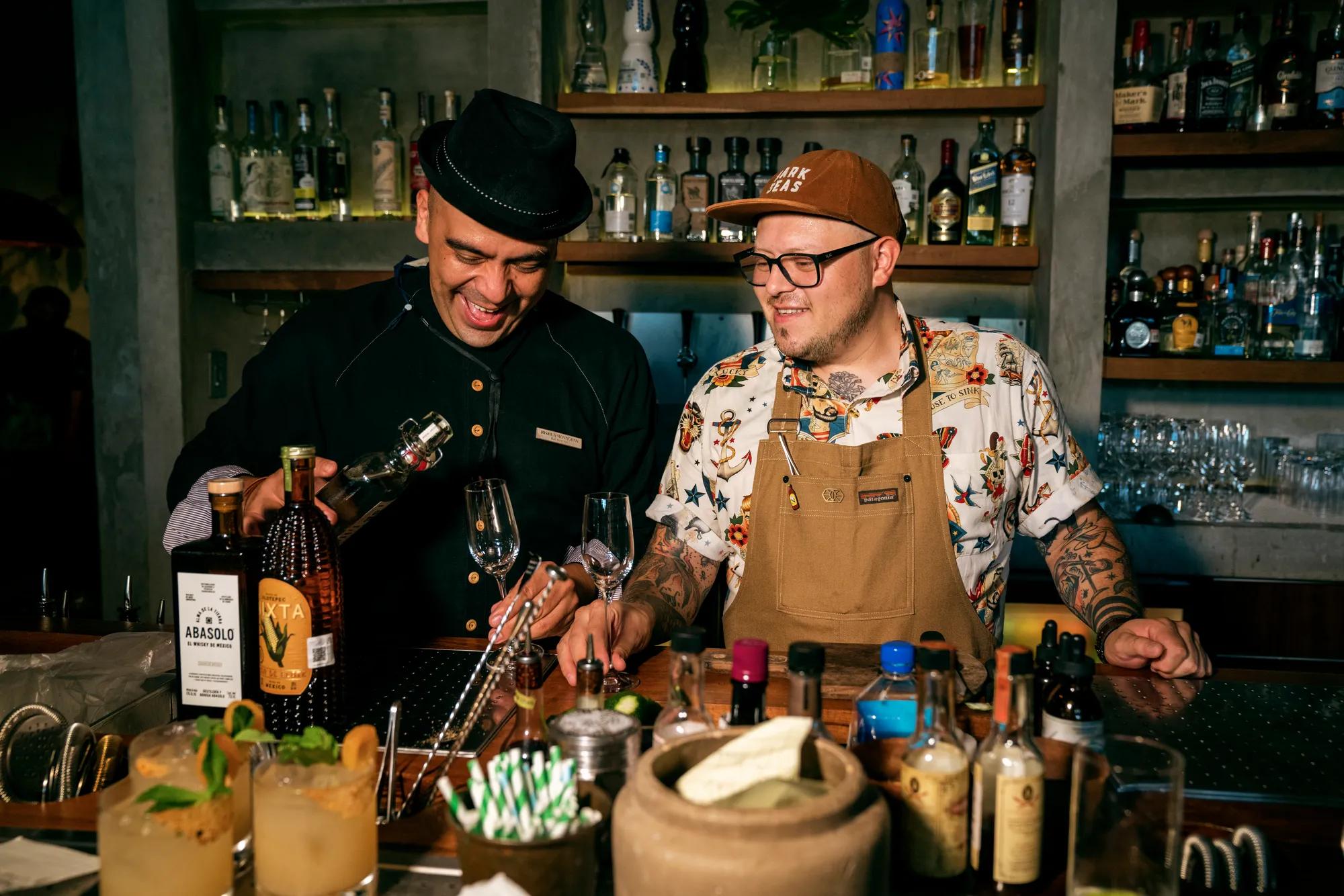 bartenders at Zapote Bar