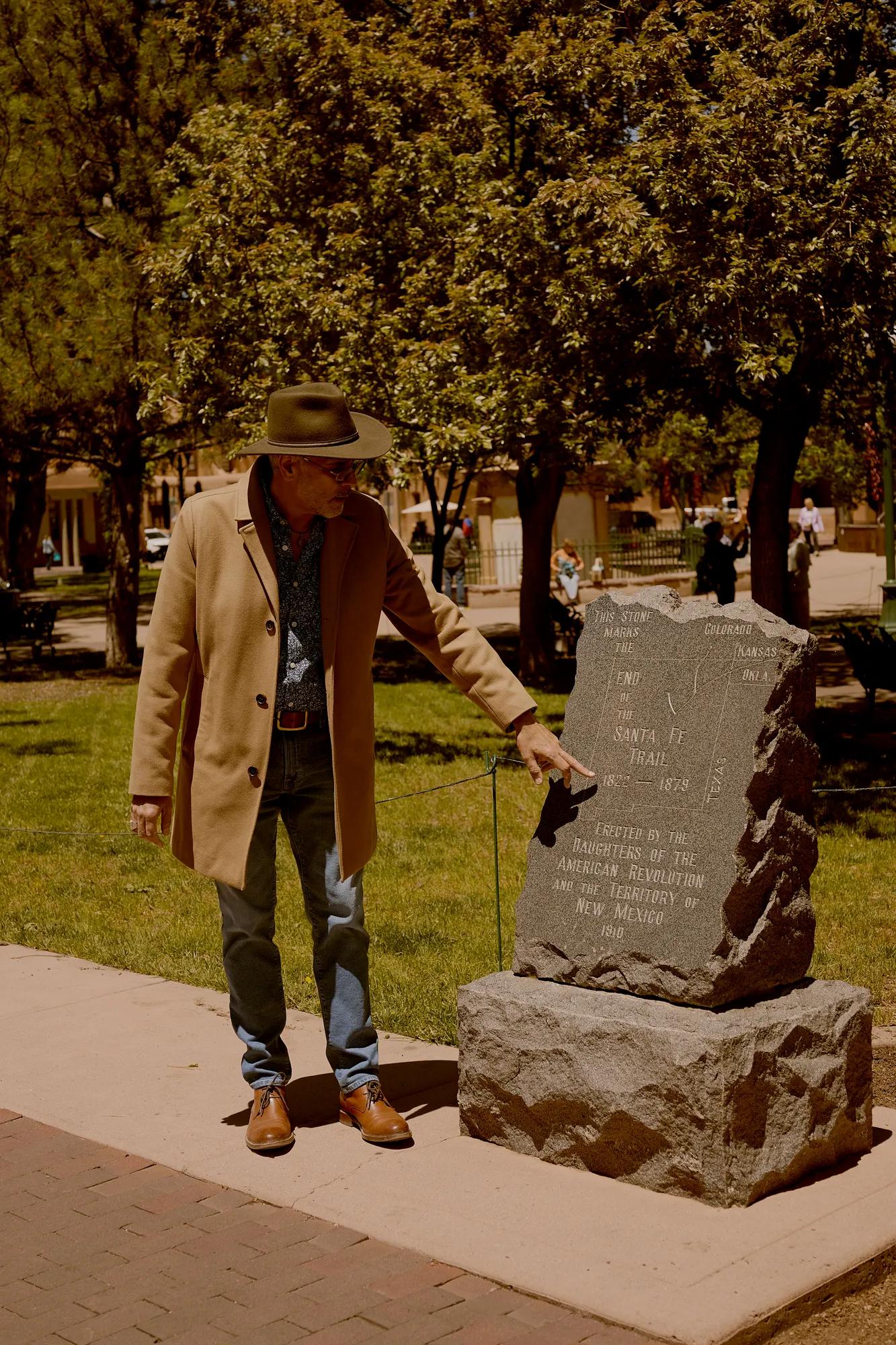 Our destination ambassador pointing out an historical site