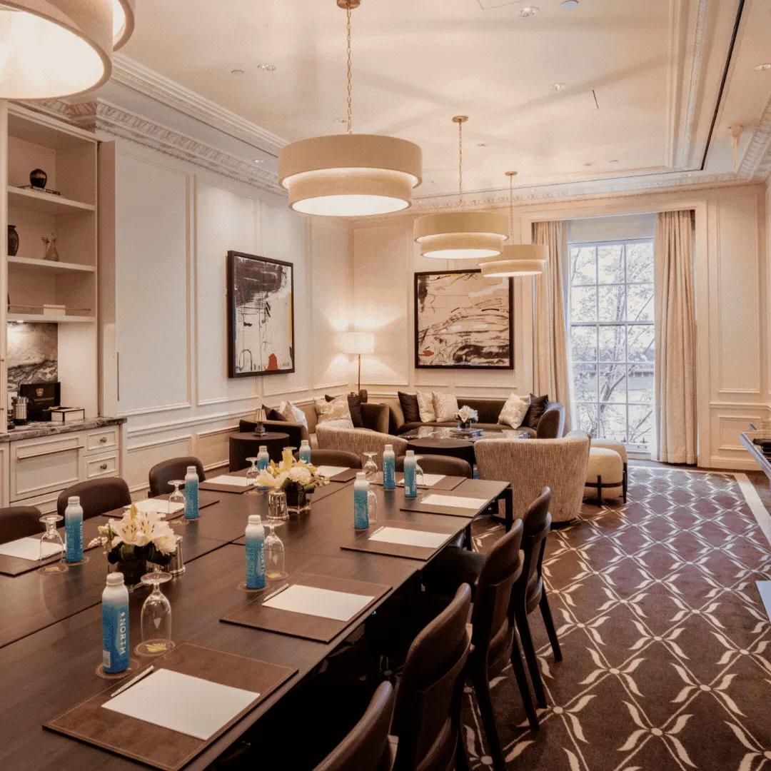 Elegant boardroom style meeting space