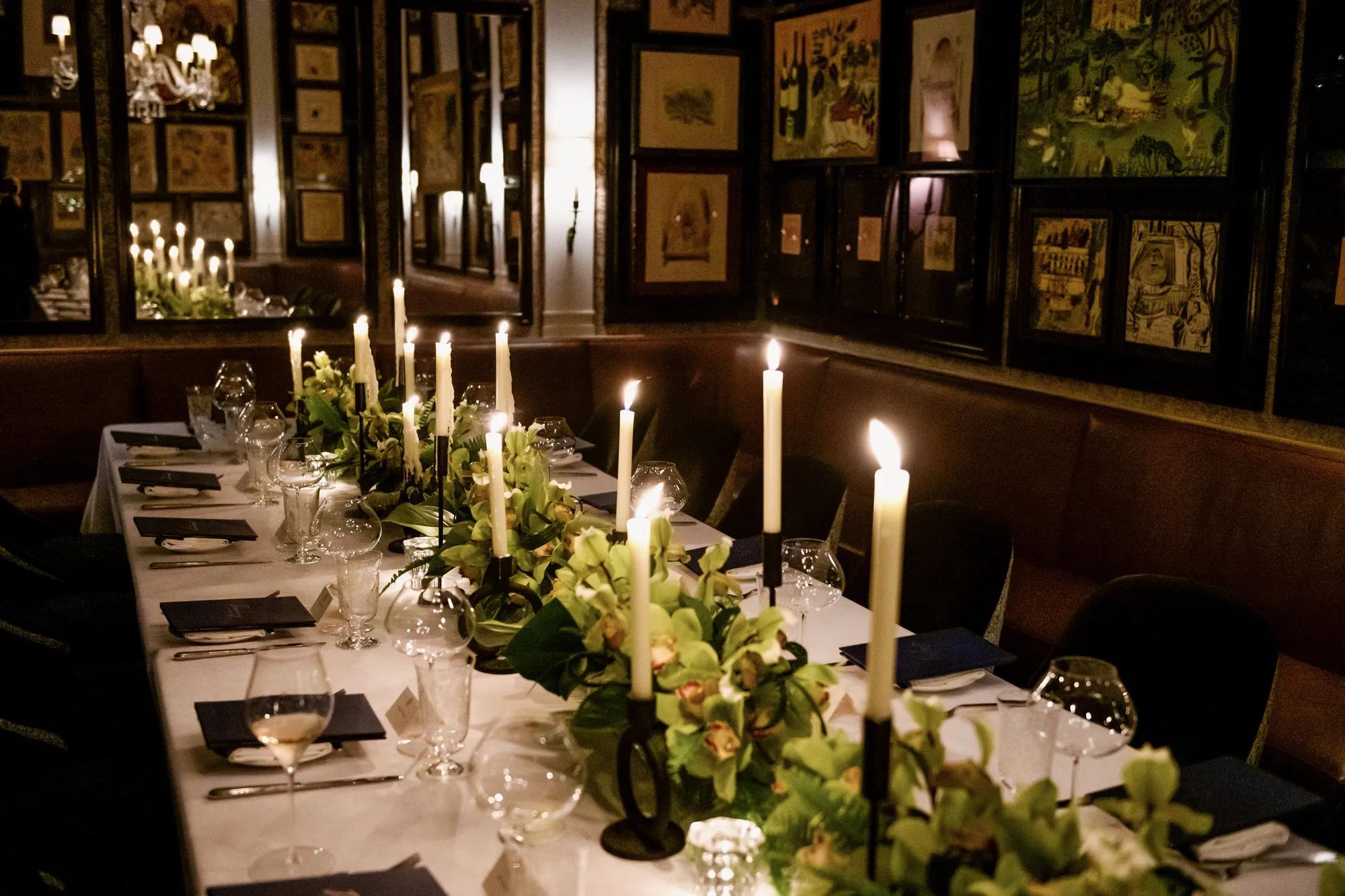 Elegant dinners, private event space, upper east side, art deco glamour 