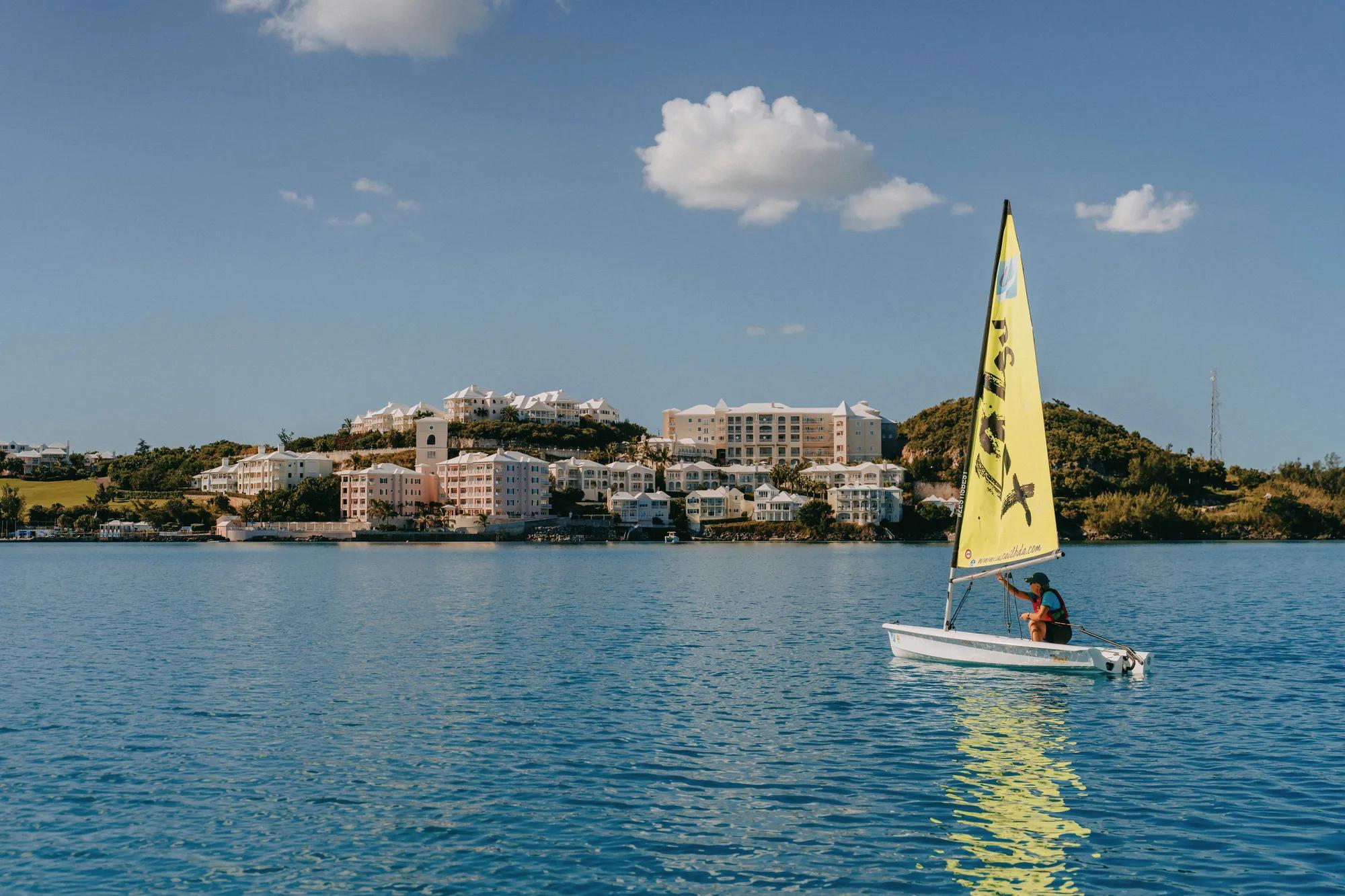 Sailing on the turquoise waters