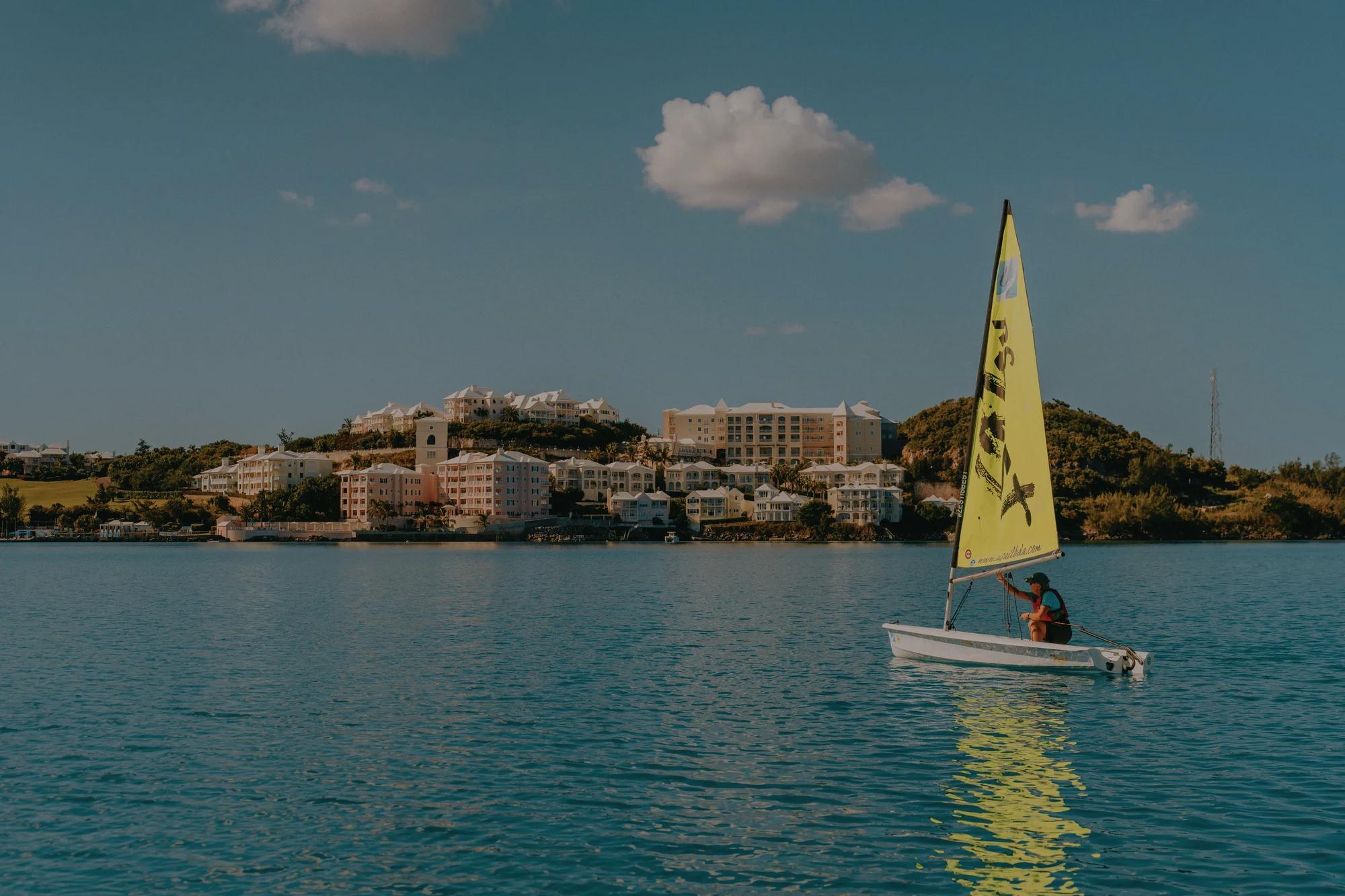 Sailing on the turquoise waters