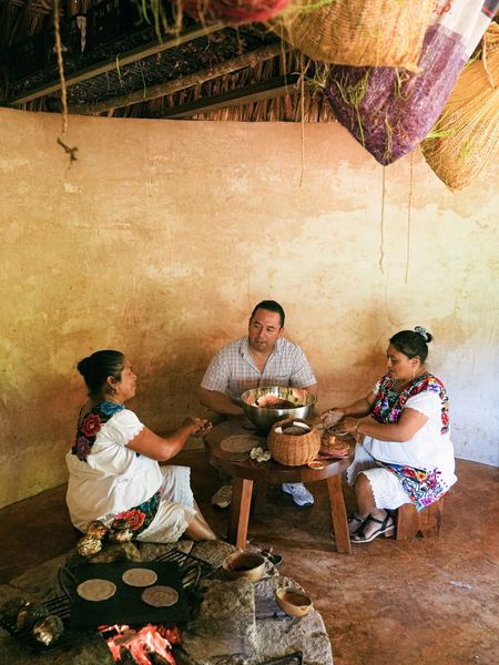 Bartenders de Zapote en el jardín