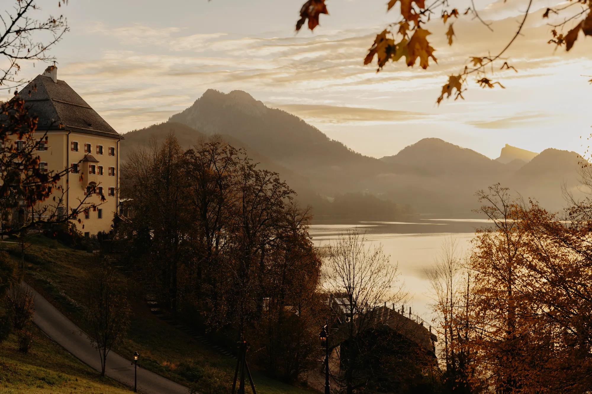 Schloss Fuschl in Autumn