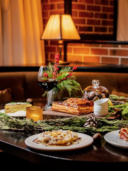 Christmas Dinner table setting at CUT D.C.