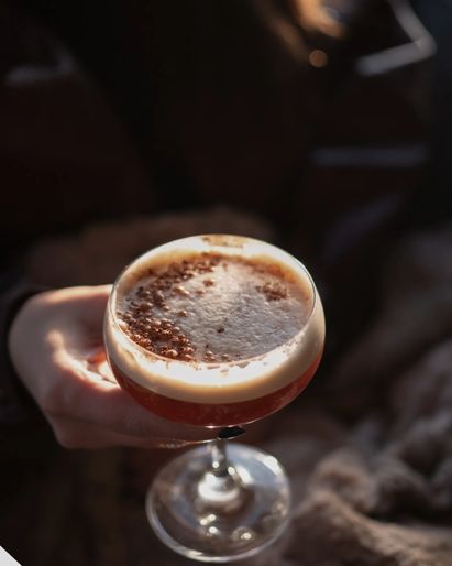 festive cocktail at The Lodge at CUT Above