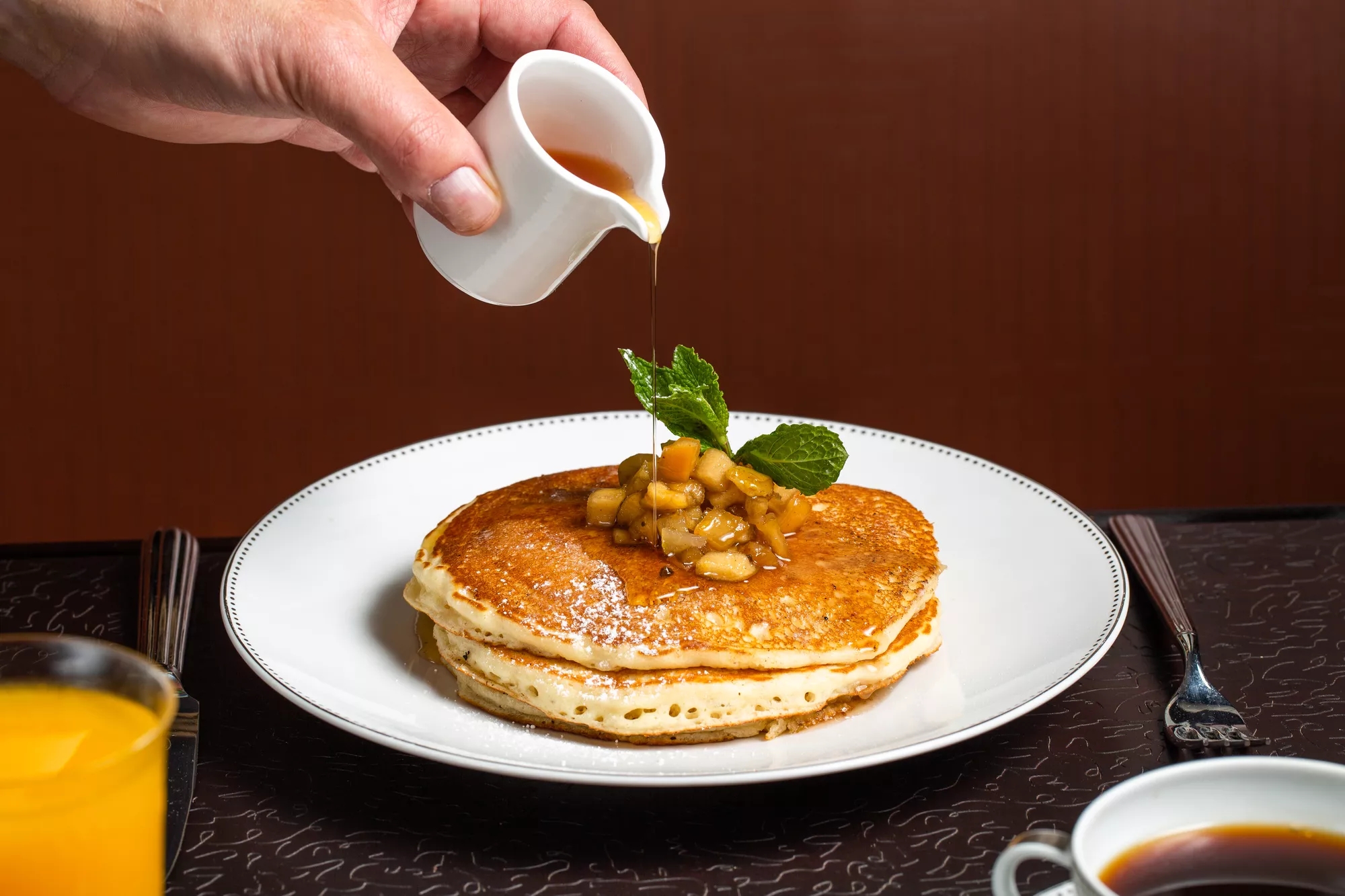 Image of brunch pancakes at Dowling's at The Carlyle