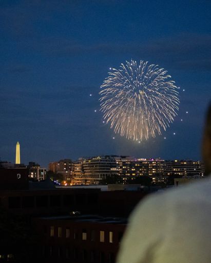 Fireworks on NYE in D.C.
