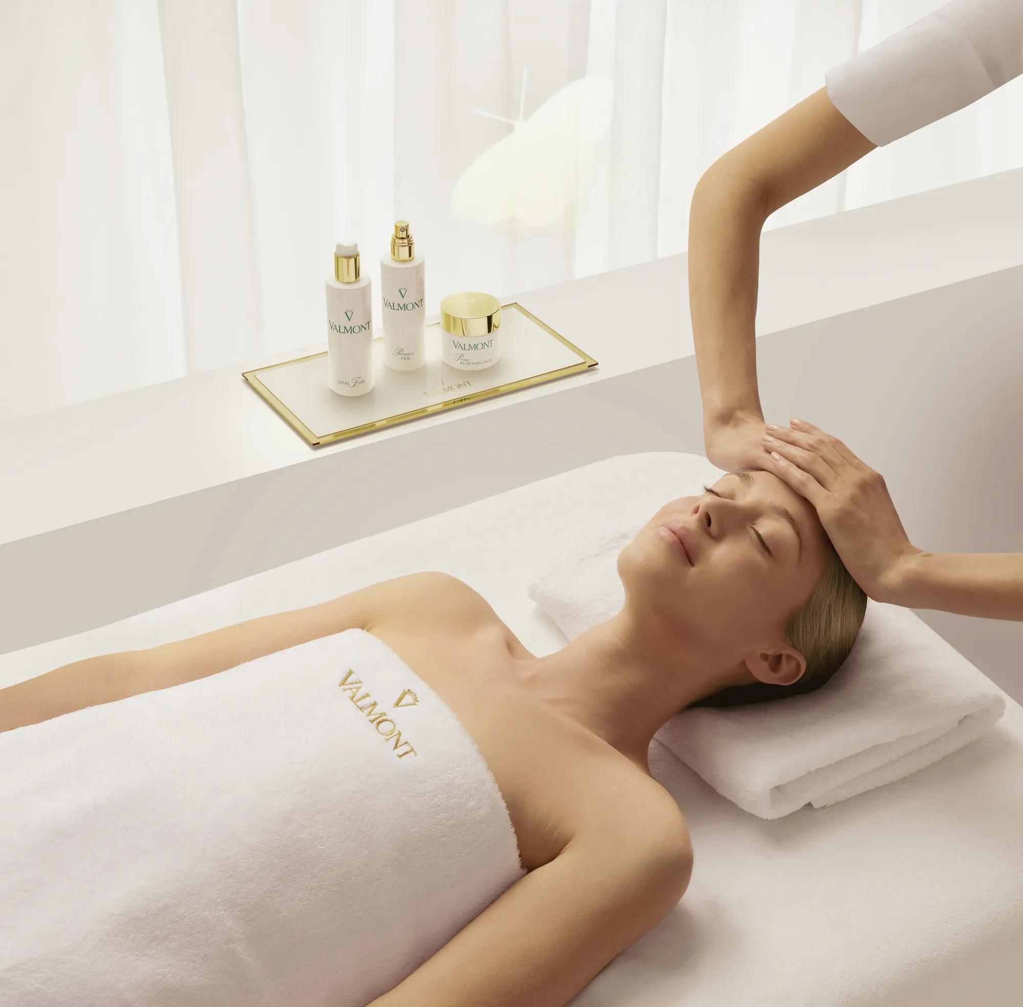 Valmont Spa treatment in progress