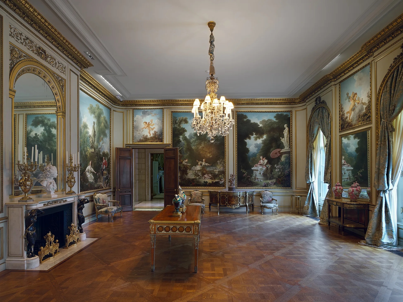 Interior of the frick gallery