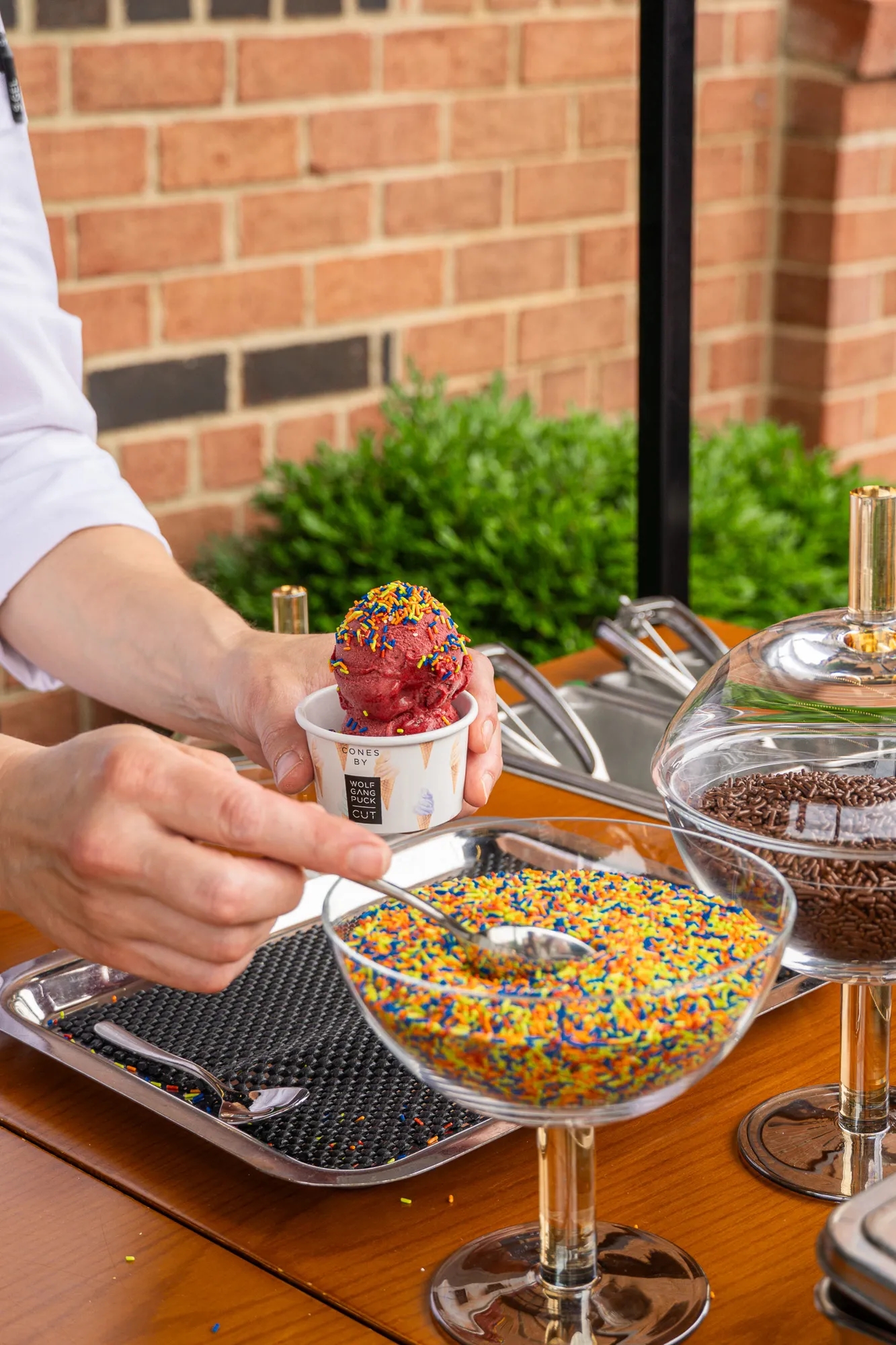 CUT D.C. Ice Cream with sprinkles