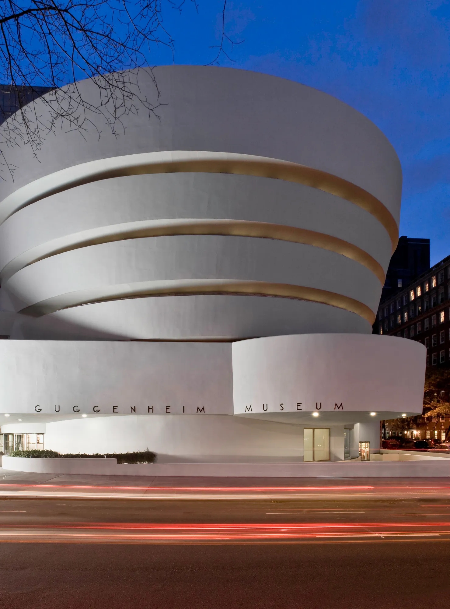 Exterior of the Guggenheim in New York City