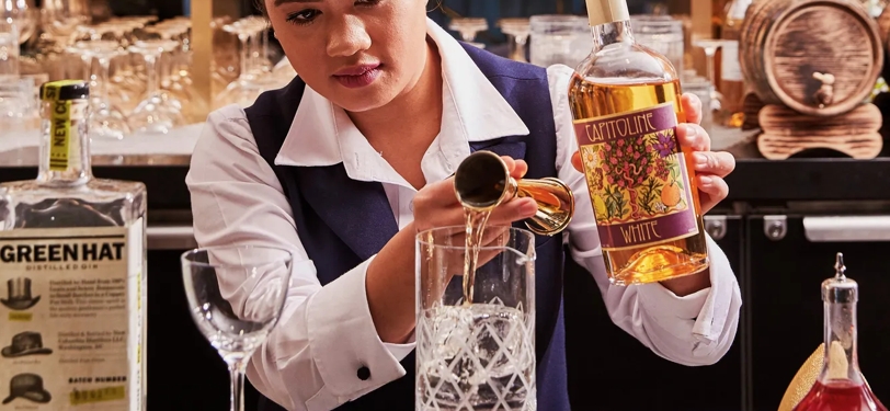 CUT cocktail being made