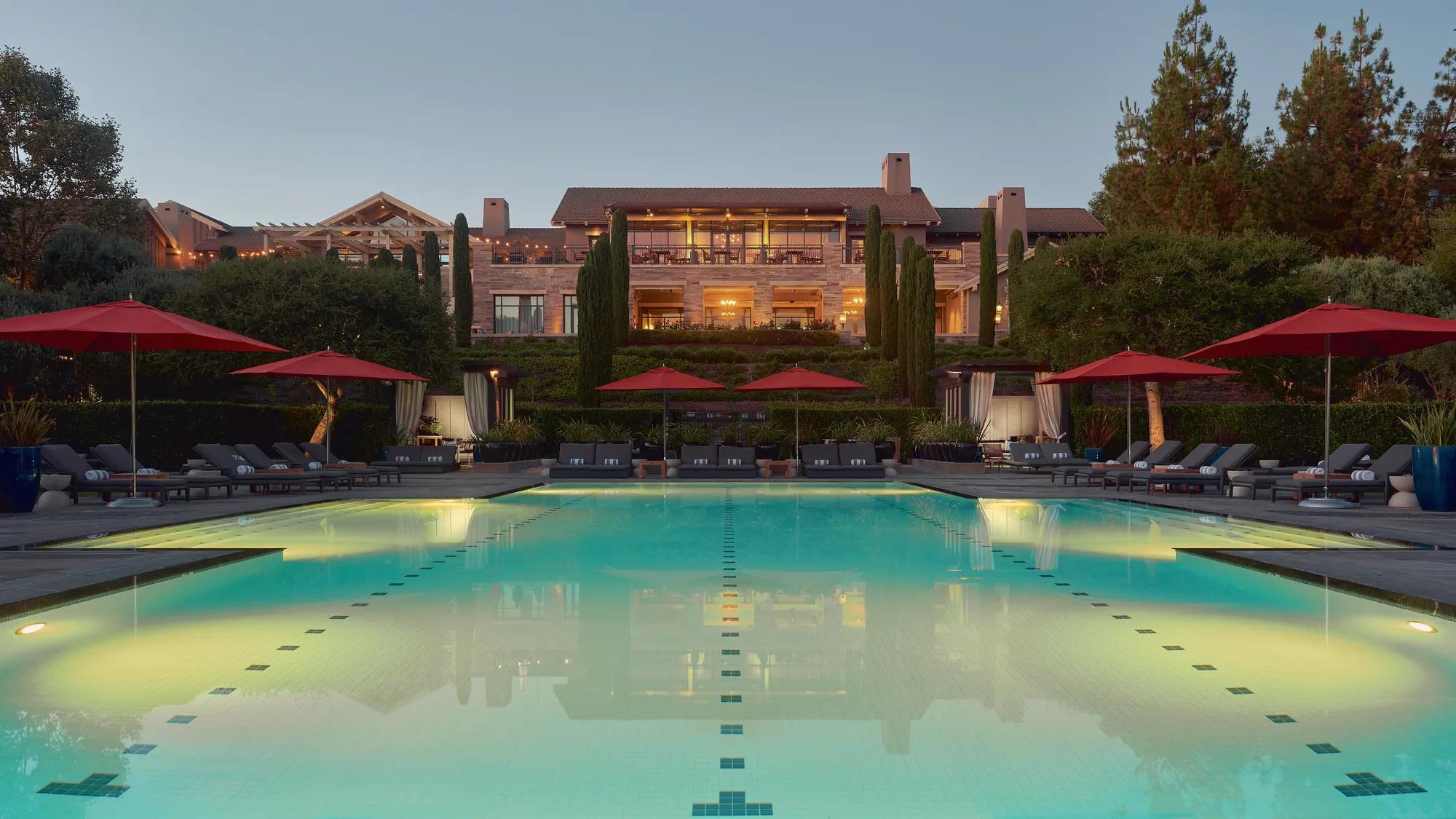 Facilities Pool Shot Night Shot 2