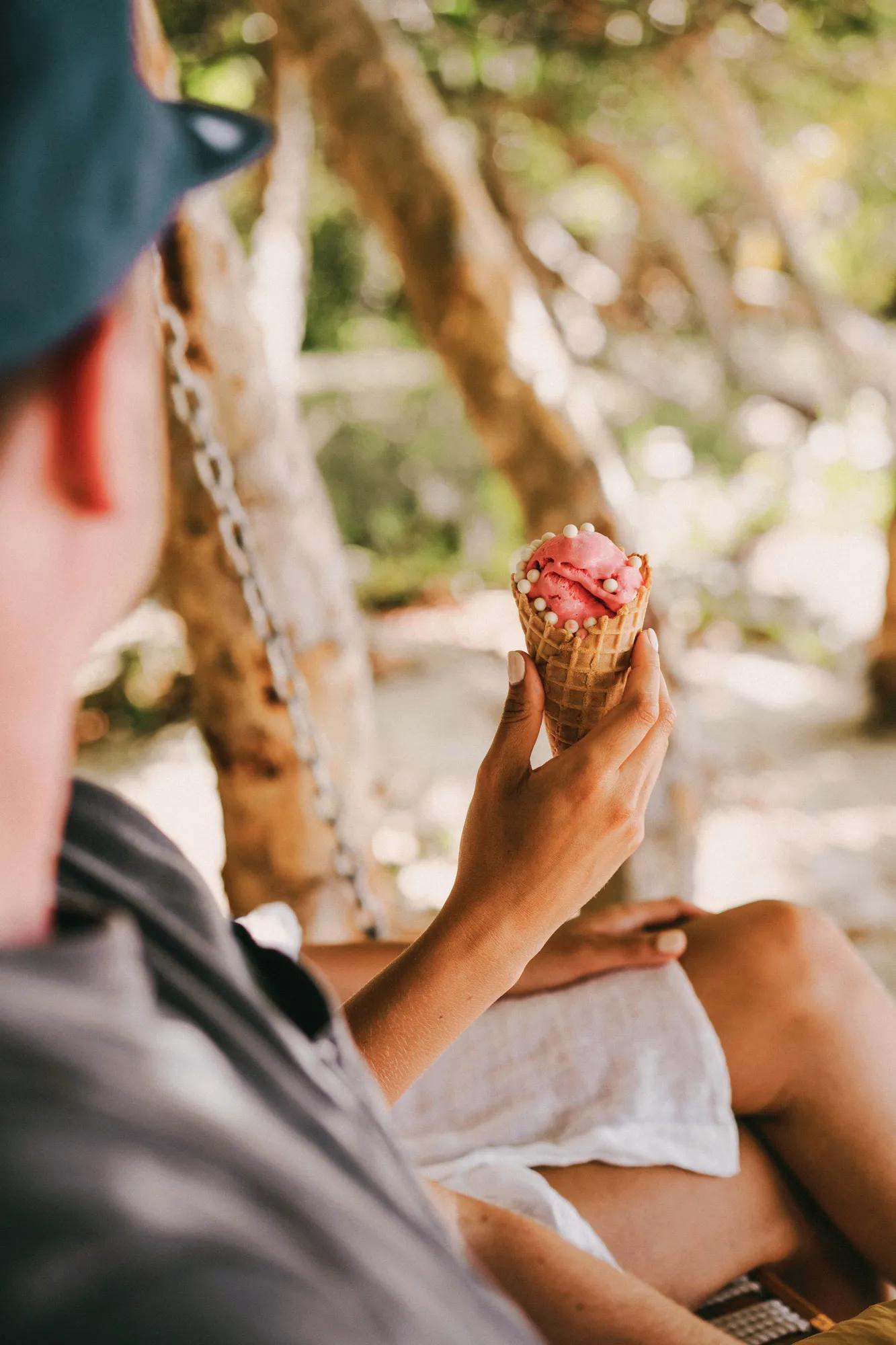 Ice Cream cone on the Beach