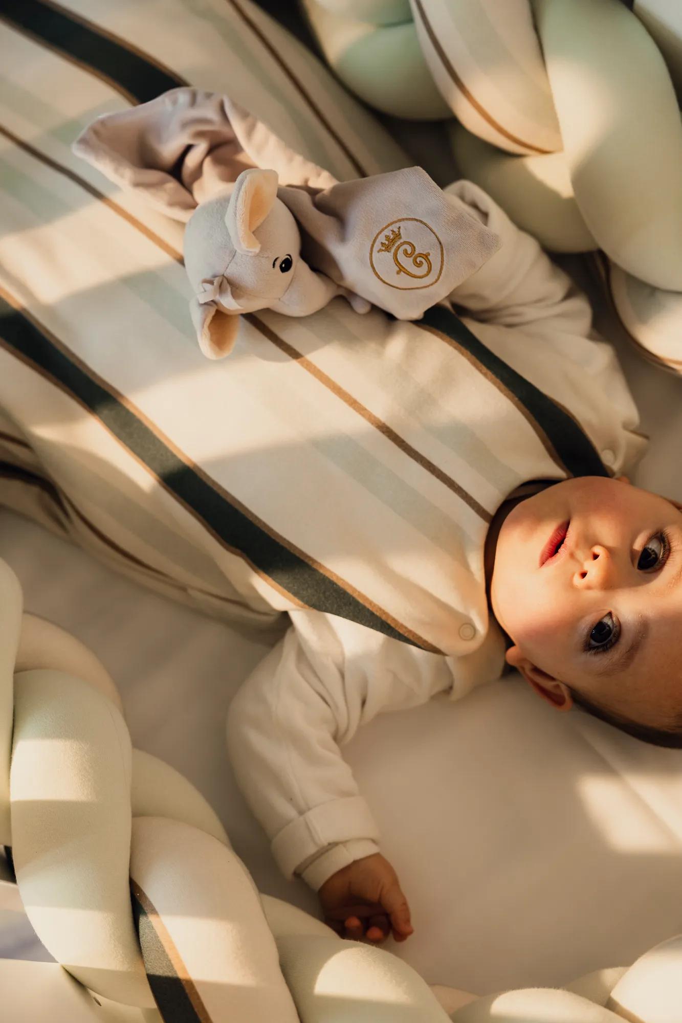 Le Petit Crillon baby in bed