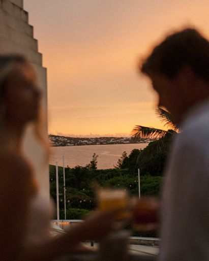 Sunset drinks at Island Brasserie