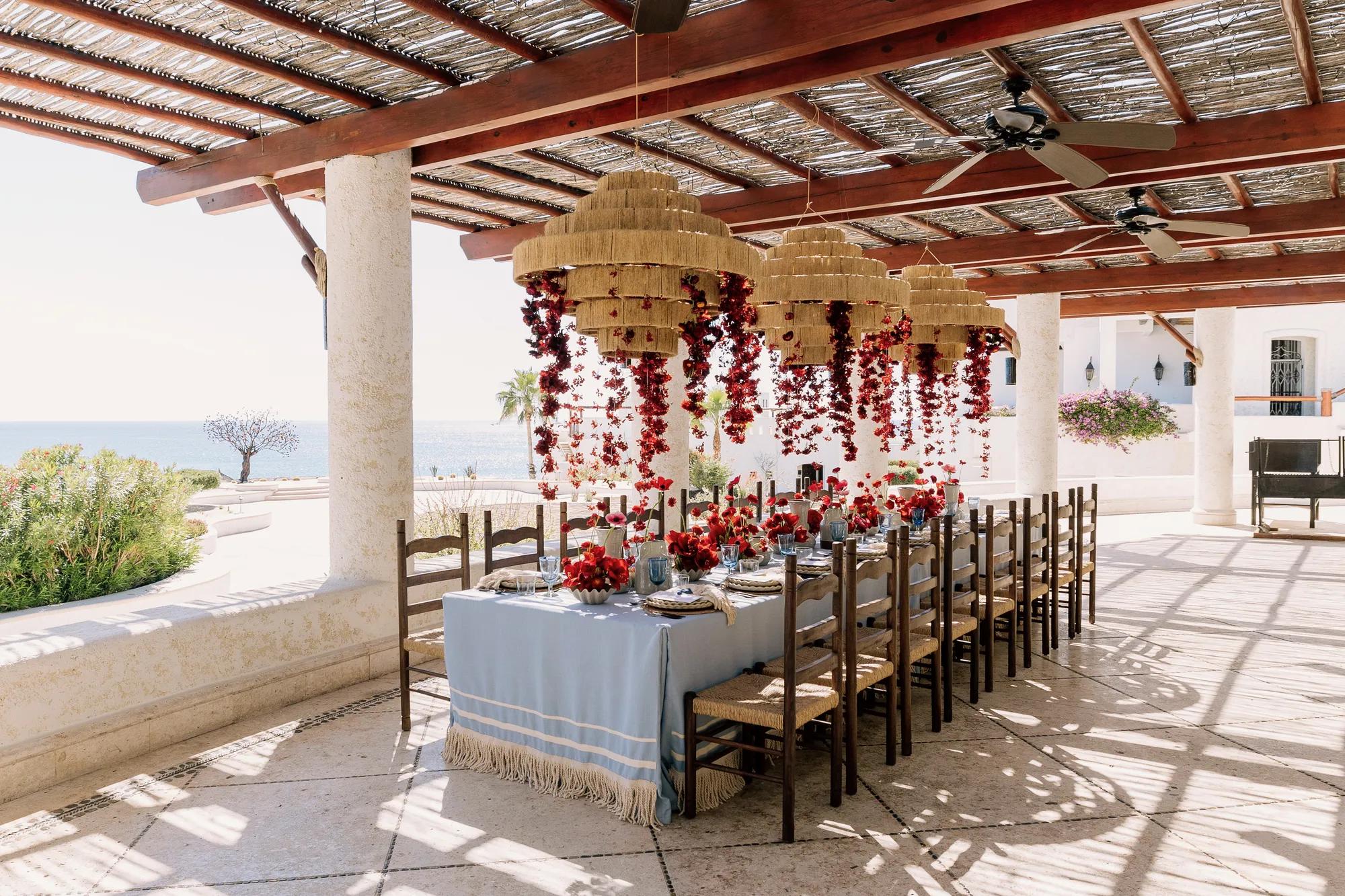 Private beach-front dining 