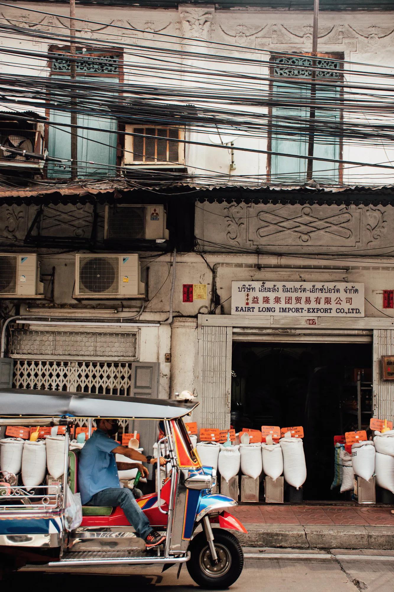 Tuk Tuk on Thai local street