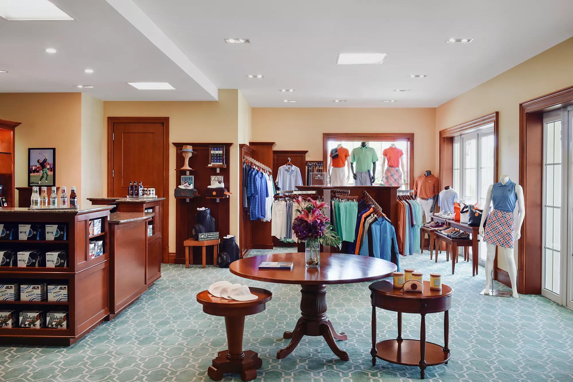 Pro shop items at Tucker's Point Golf Course
