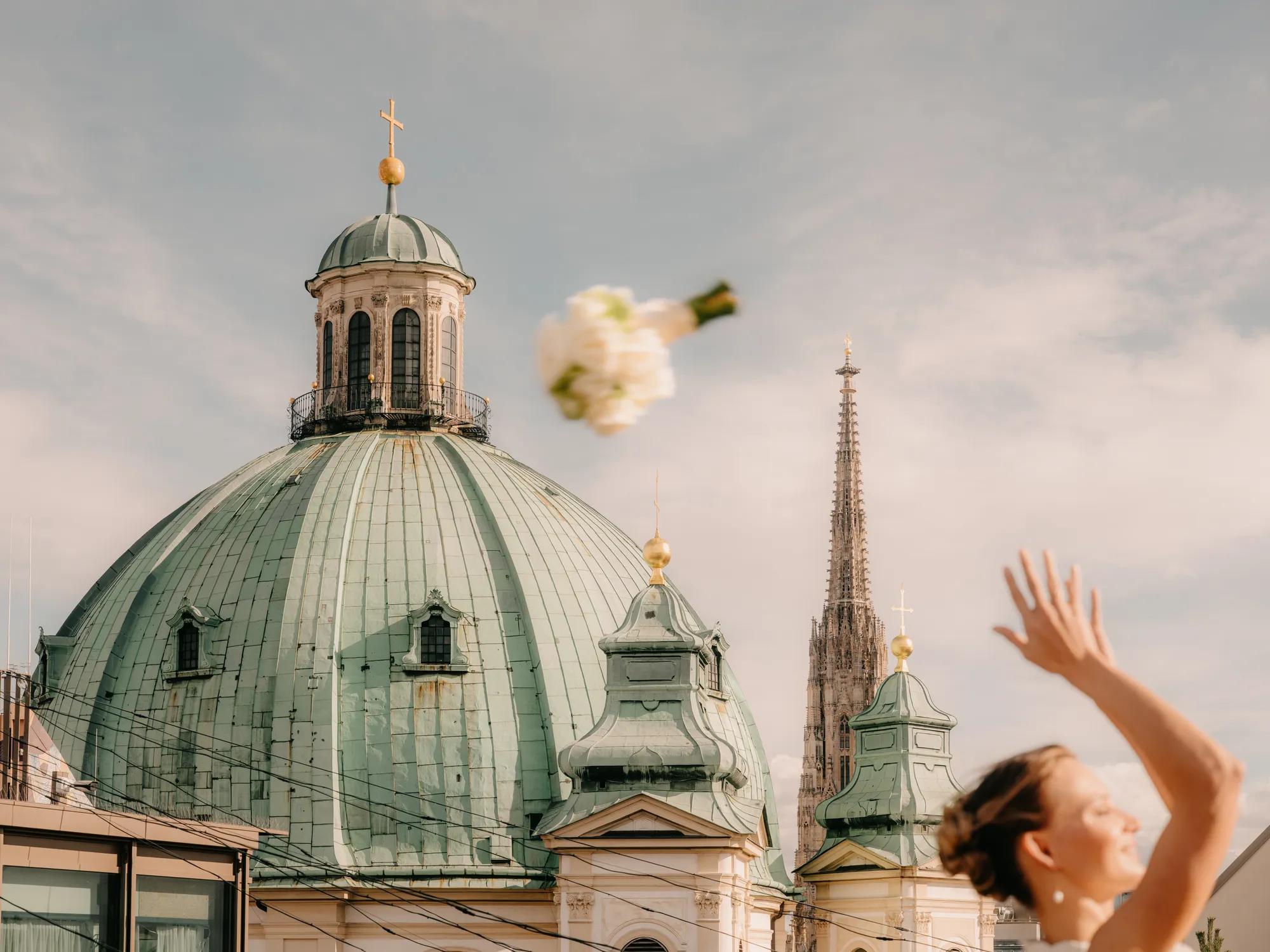 Rooftop and Bridal arrangement