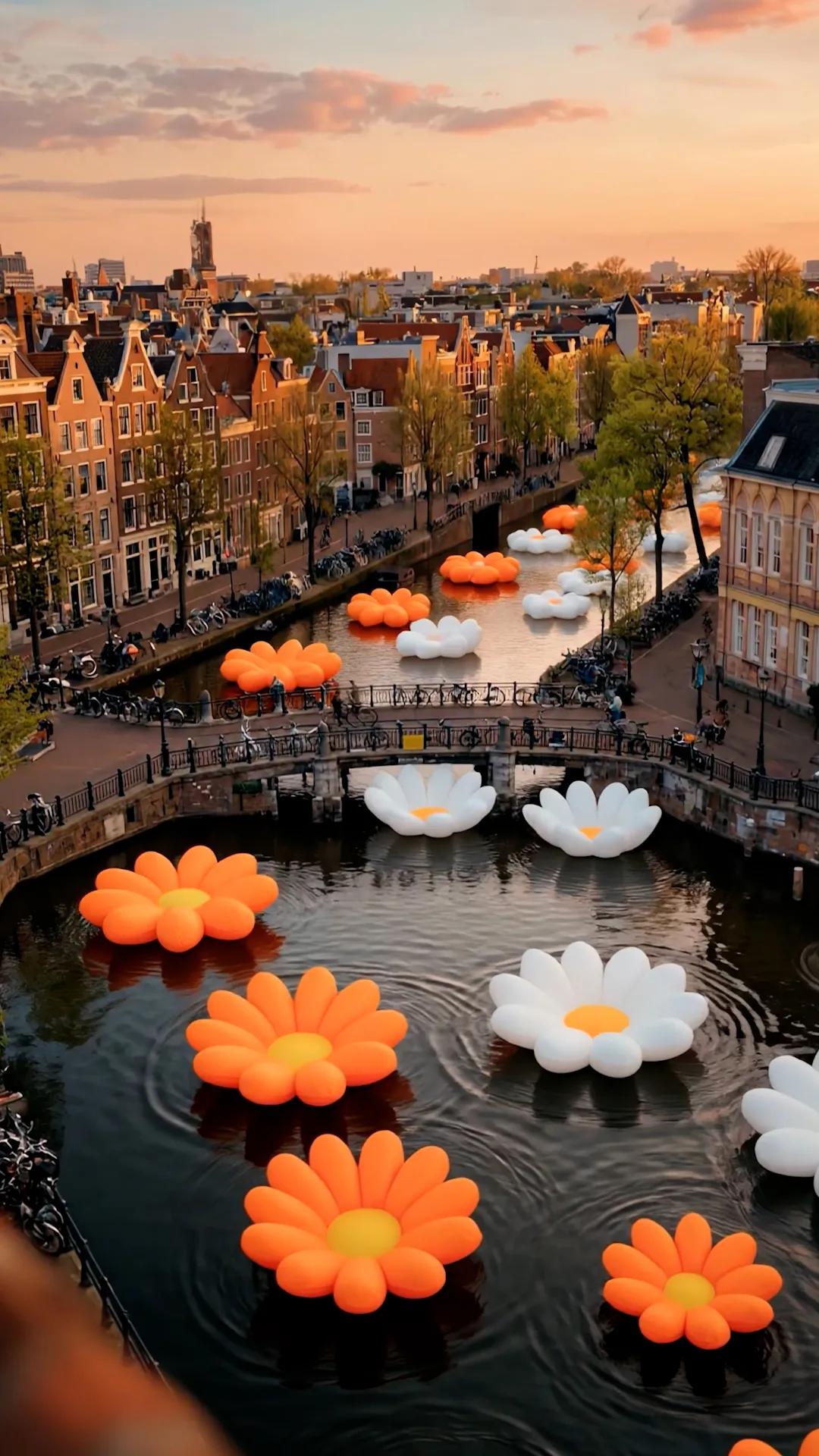 Flowers in the canals