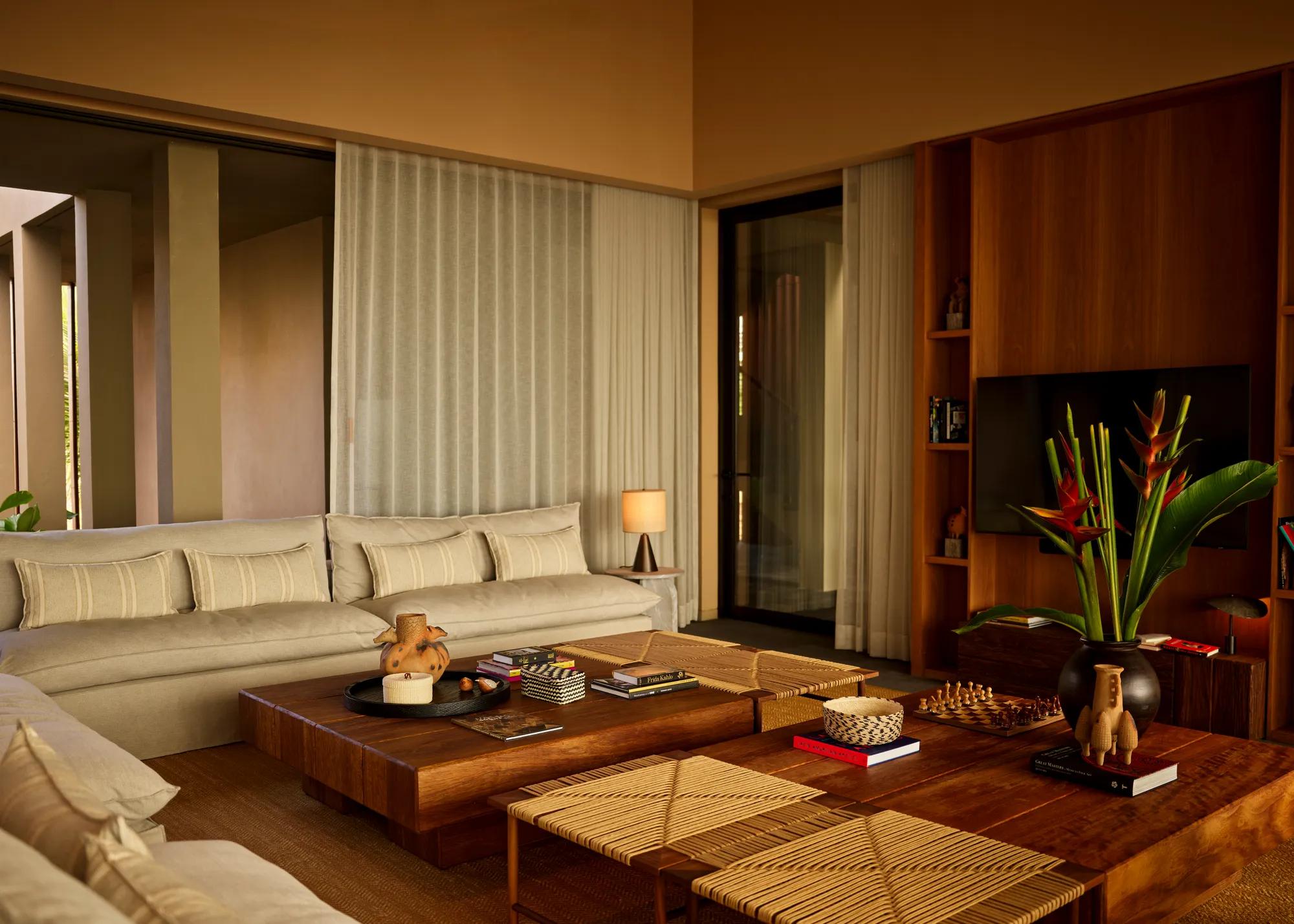 Facilities Canalan Beachfront Villa Living Room Interior