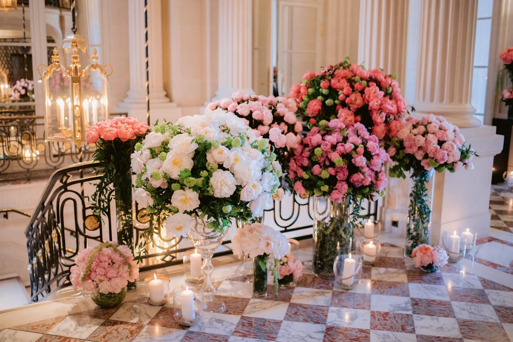 Occasions Wedding Staircase flowers